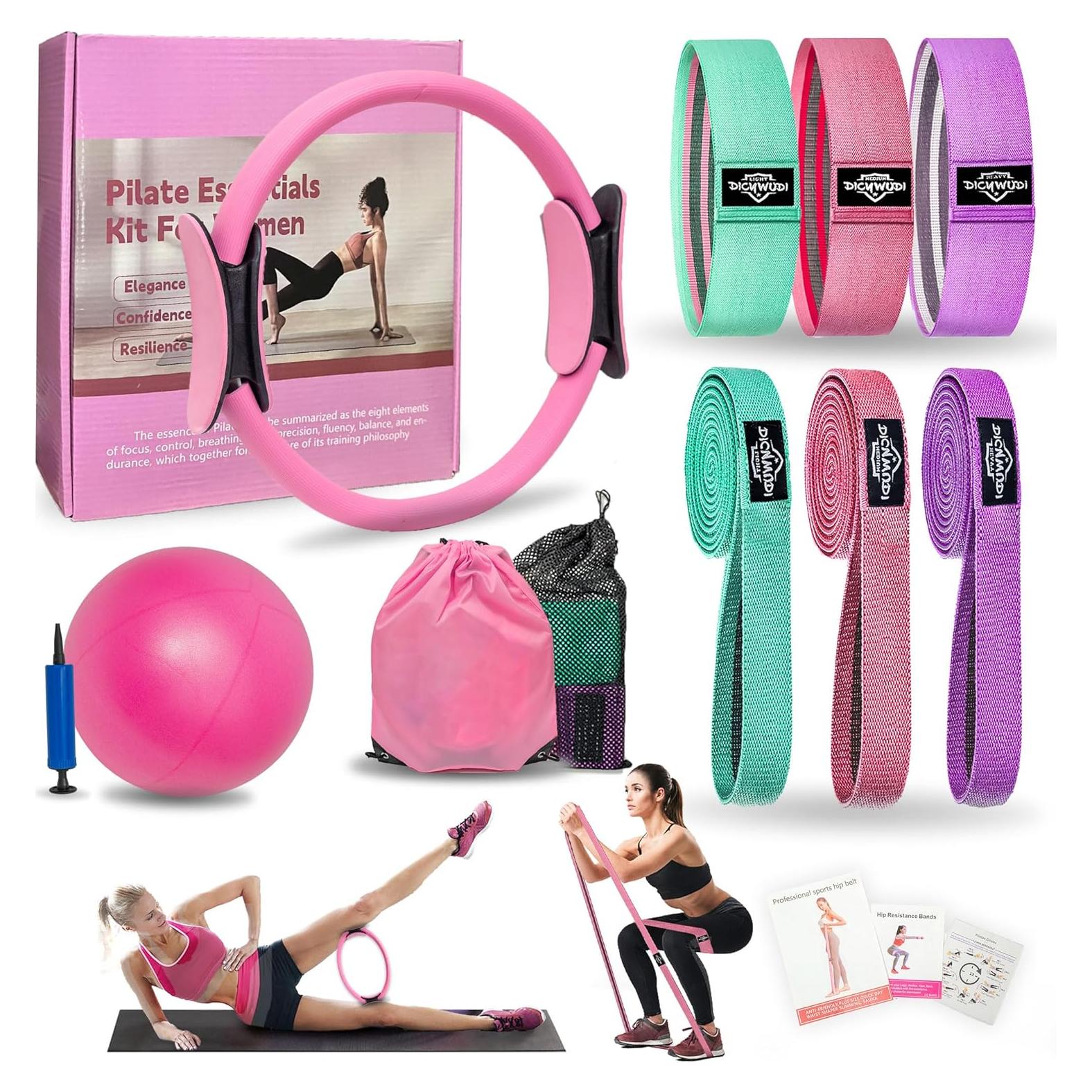 Kit de Pilates DICYWUDI 8 Piezas para Entrenamiento en Casa