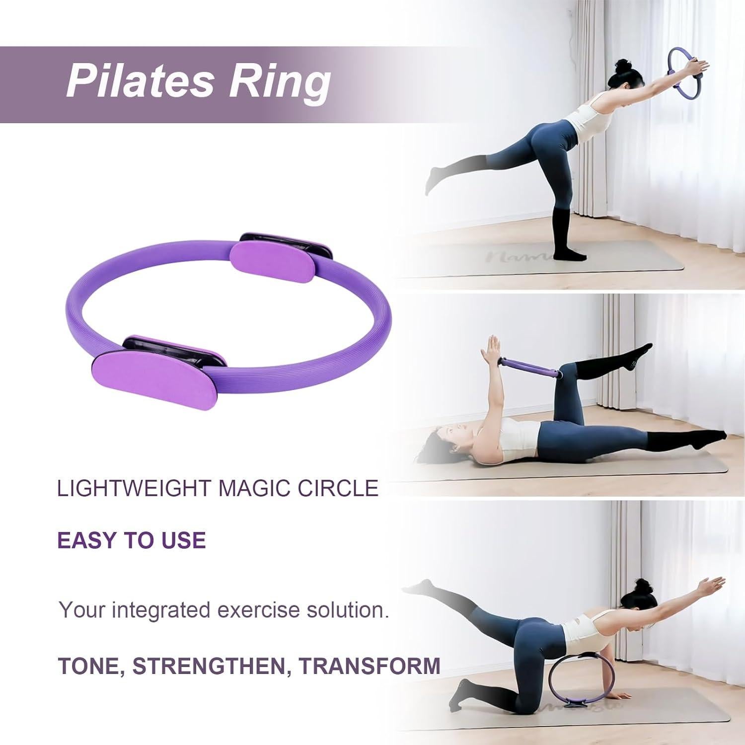 Kit de Pilates Allybyme: Anillo y Pelota de 30.48 cm