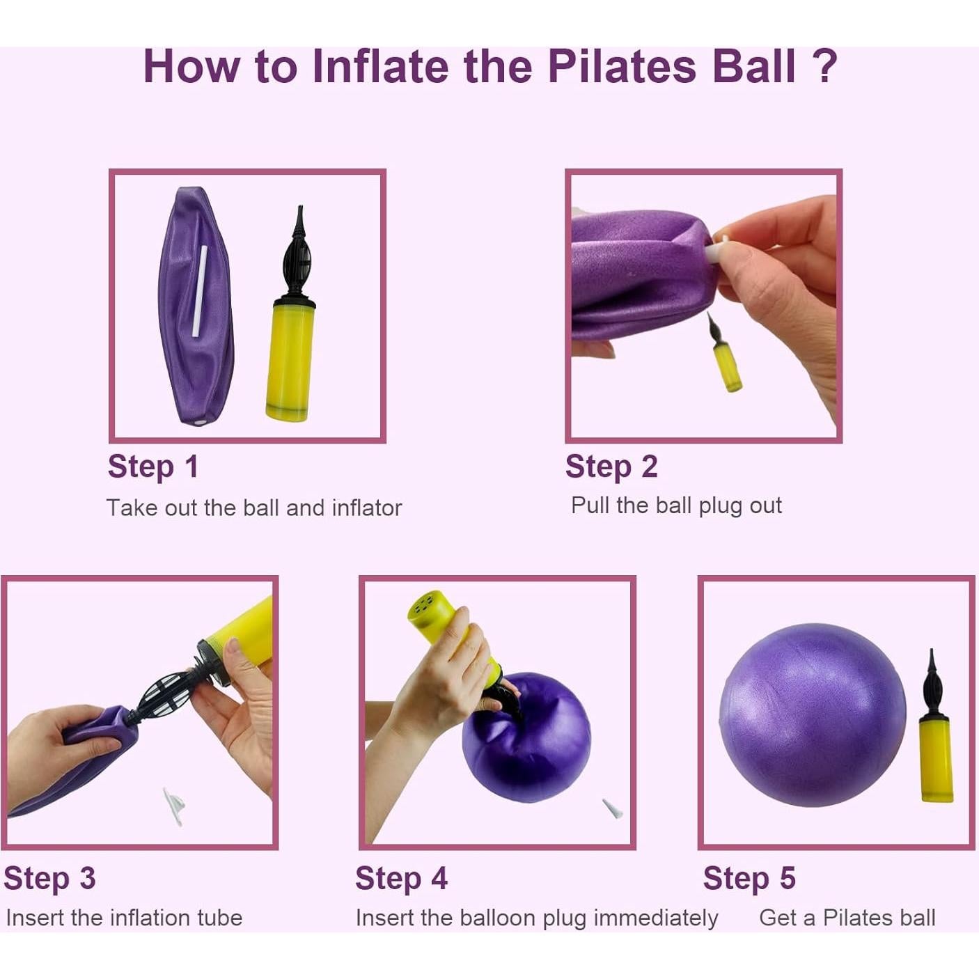 Kit de Pilates Allybyme: Anillo y Pelota de 30.48 cm