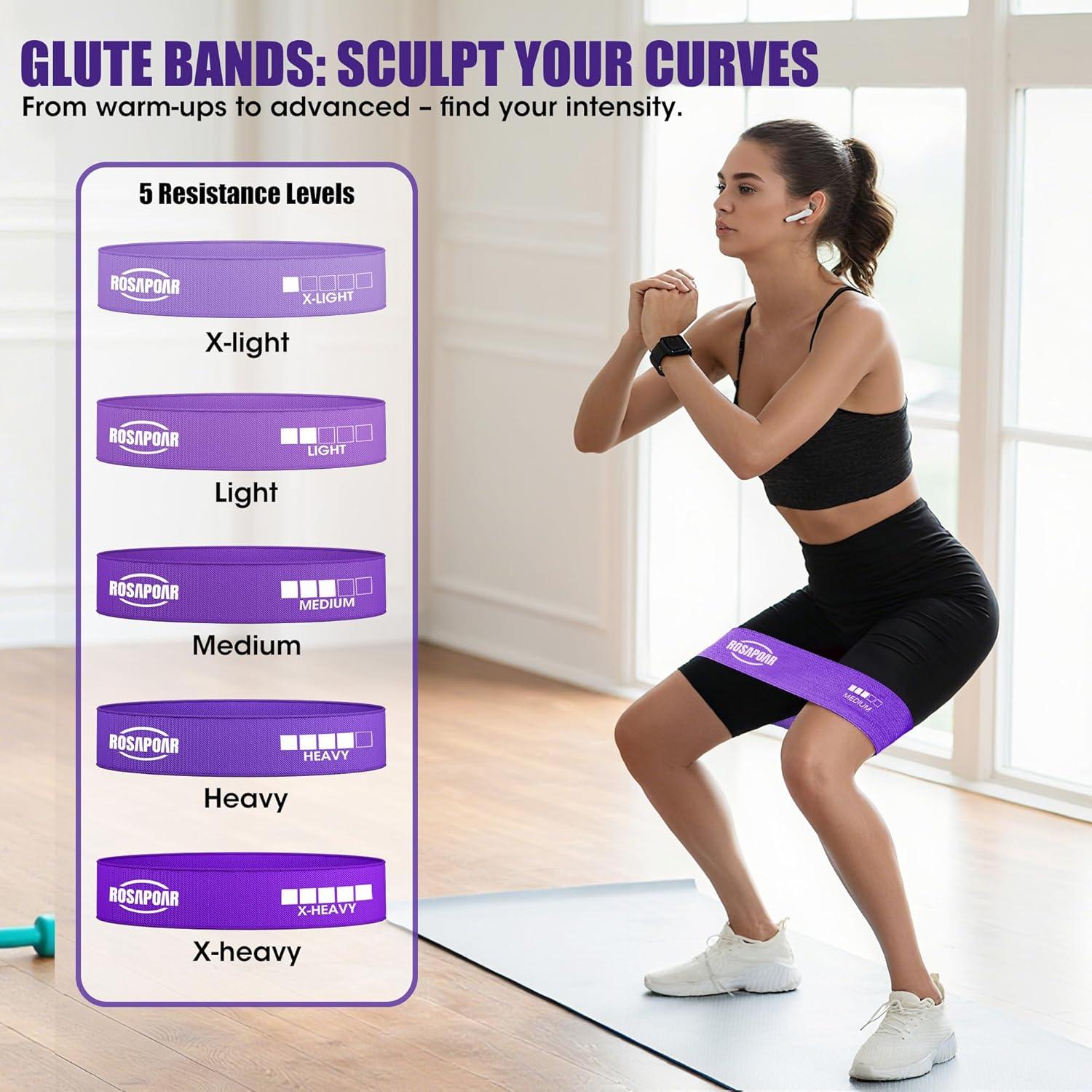 Kit de Pilates ROSAPOAR: Anillo, Pelota y Bandas de Resistencia