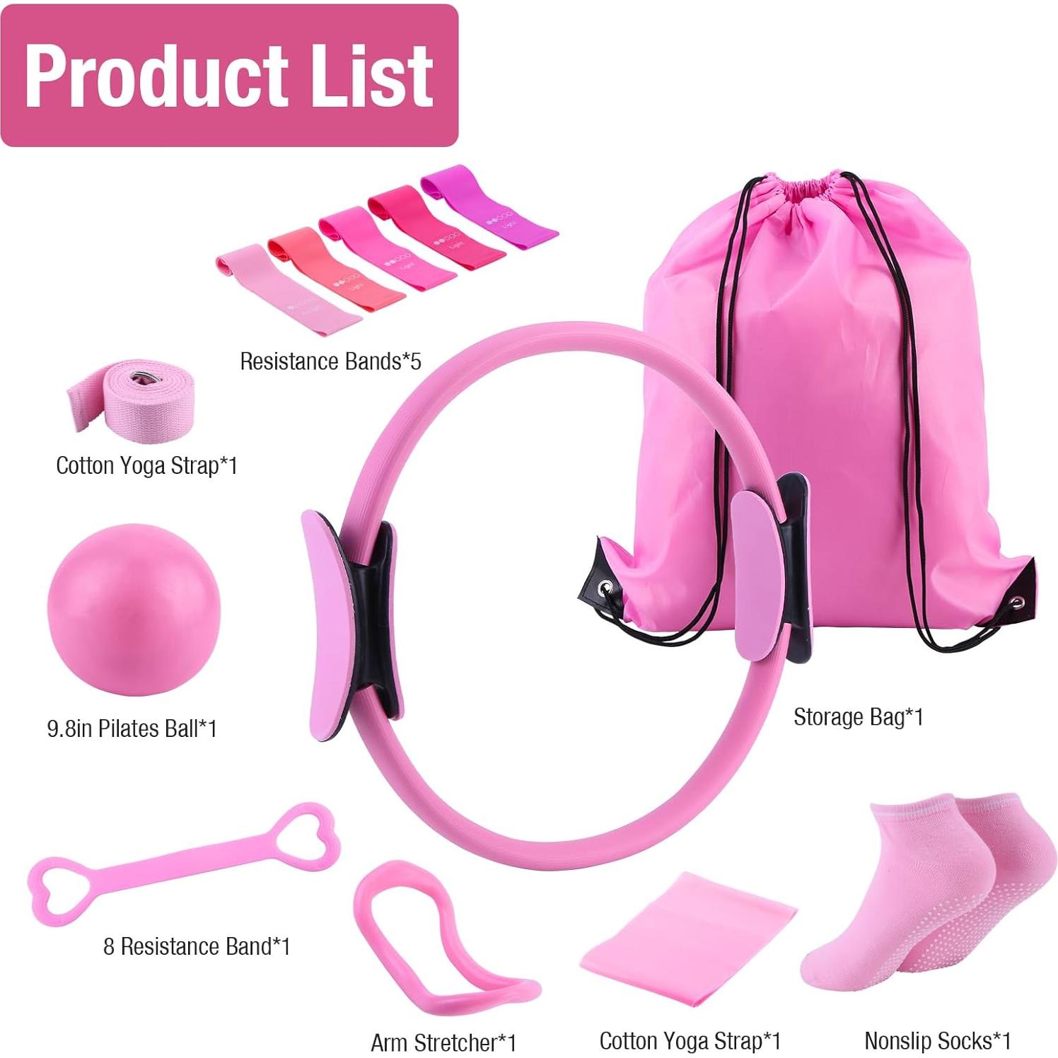 Kit de Pilates ASIEIT 13 Piezas para Entrenamiento en Casa