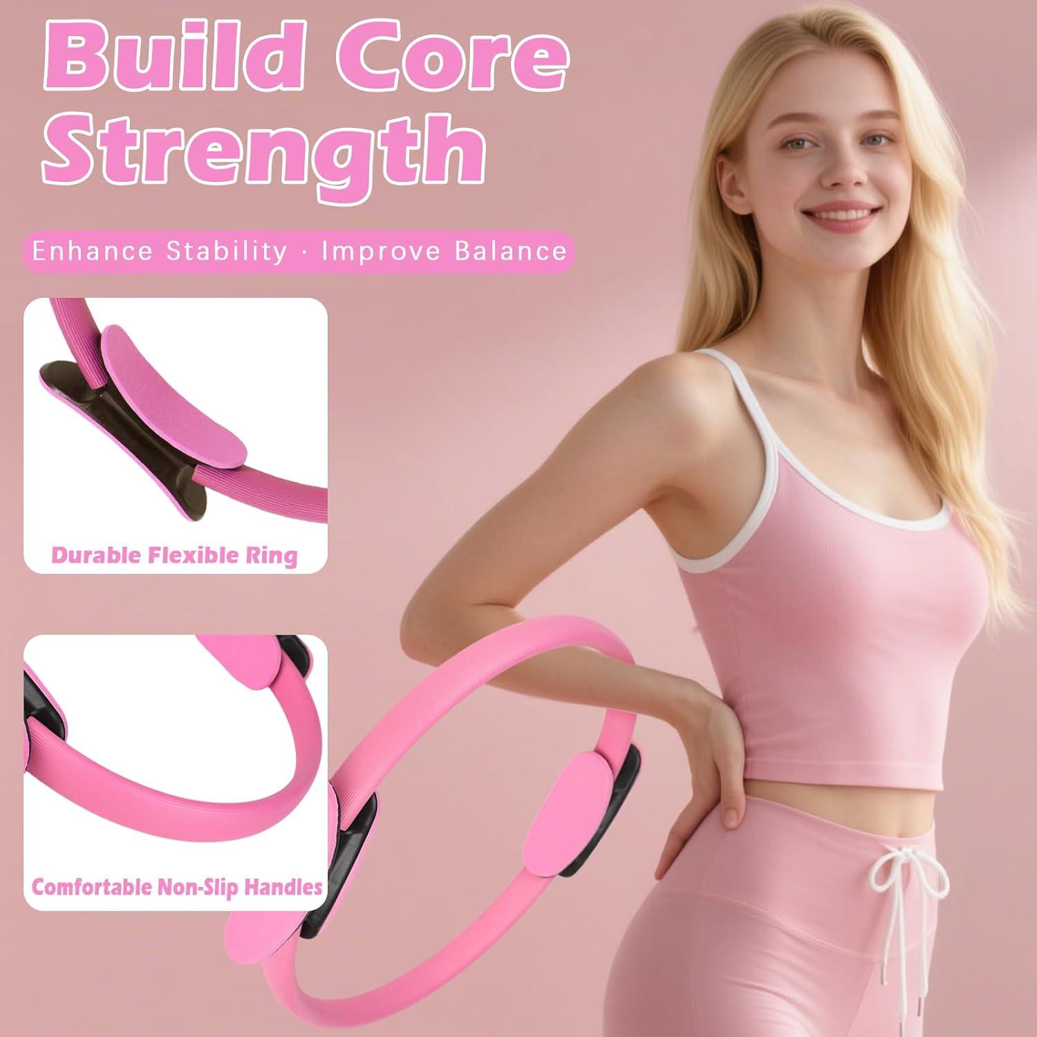 Kit de Pilates VIOXIA - Anillo 35.56 cm, Pelota 24.89 cm