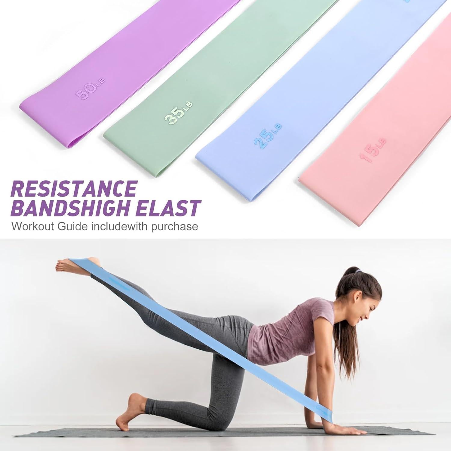 Kit de Pilates en Casa XiaoKJ con Anillo 35.56 cm y Bandas