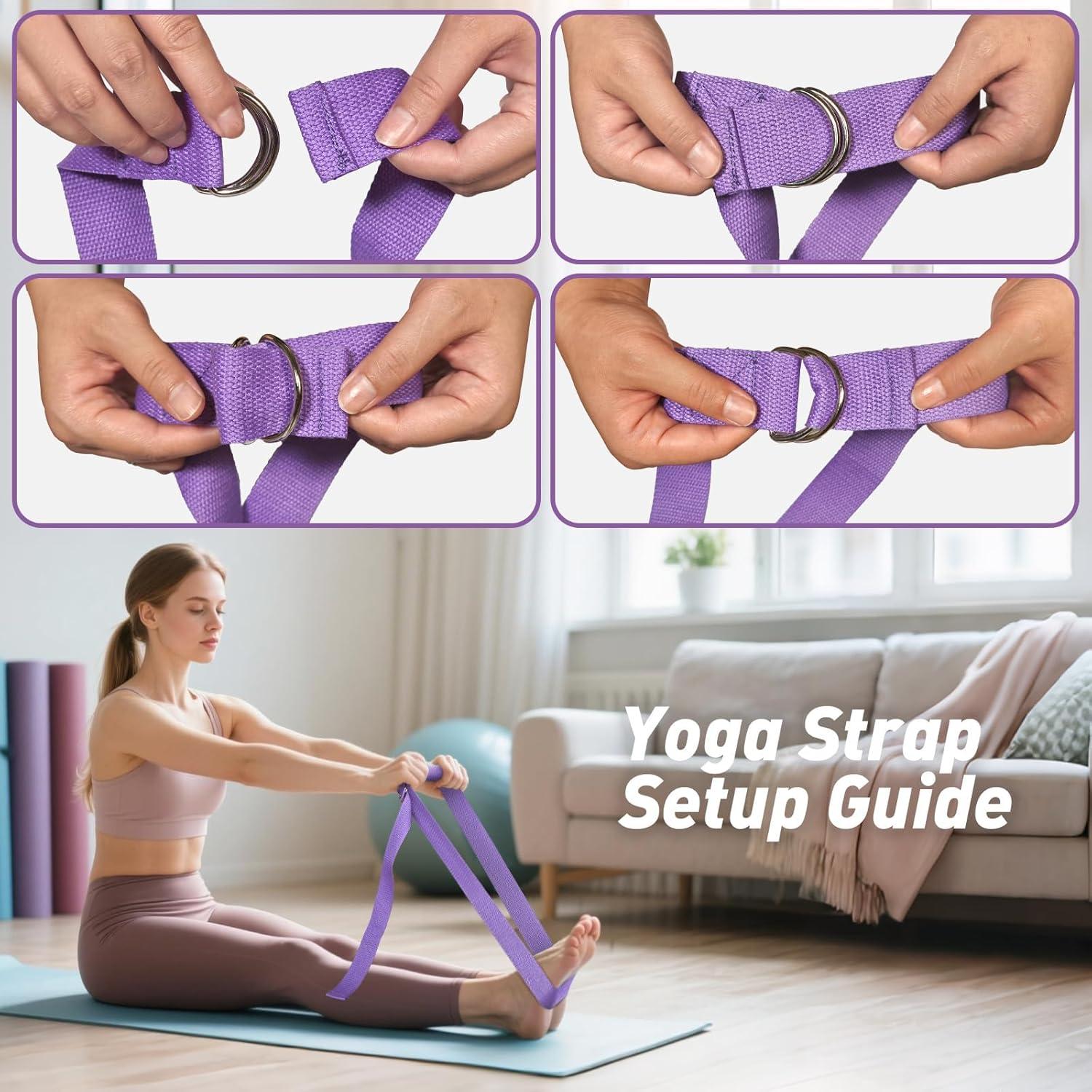 Kit de Pilates en Casa XiaoKJ con Anillo 35.56 cm y Bandas