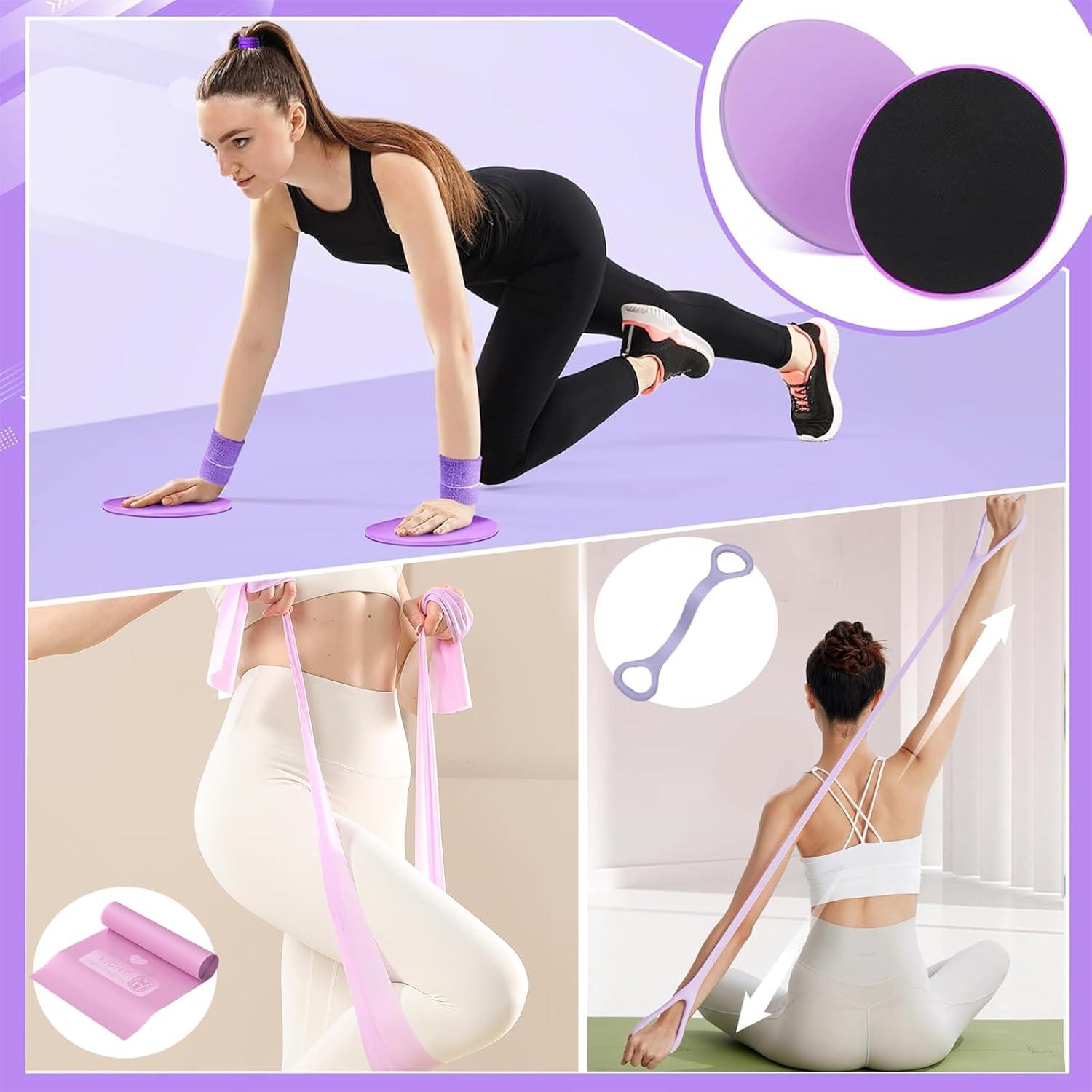 Kit de Anillo de Pilates Gtzzot 13 Piezas para Entrenamiento