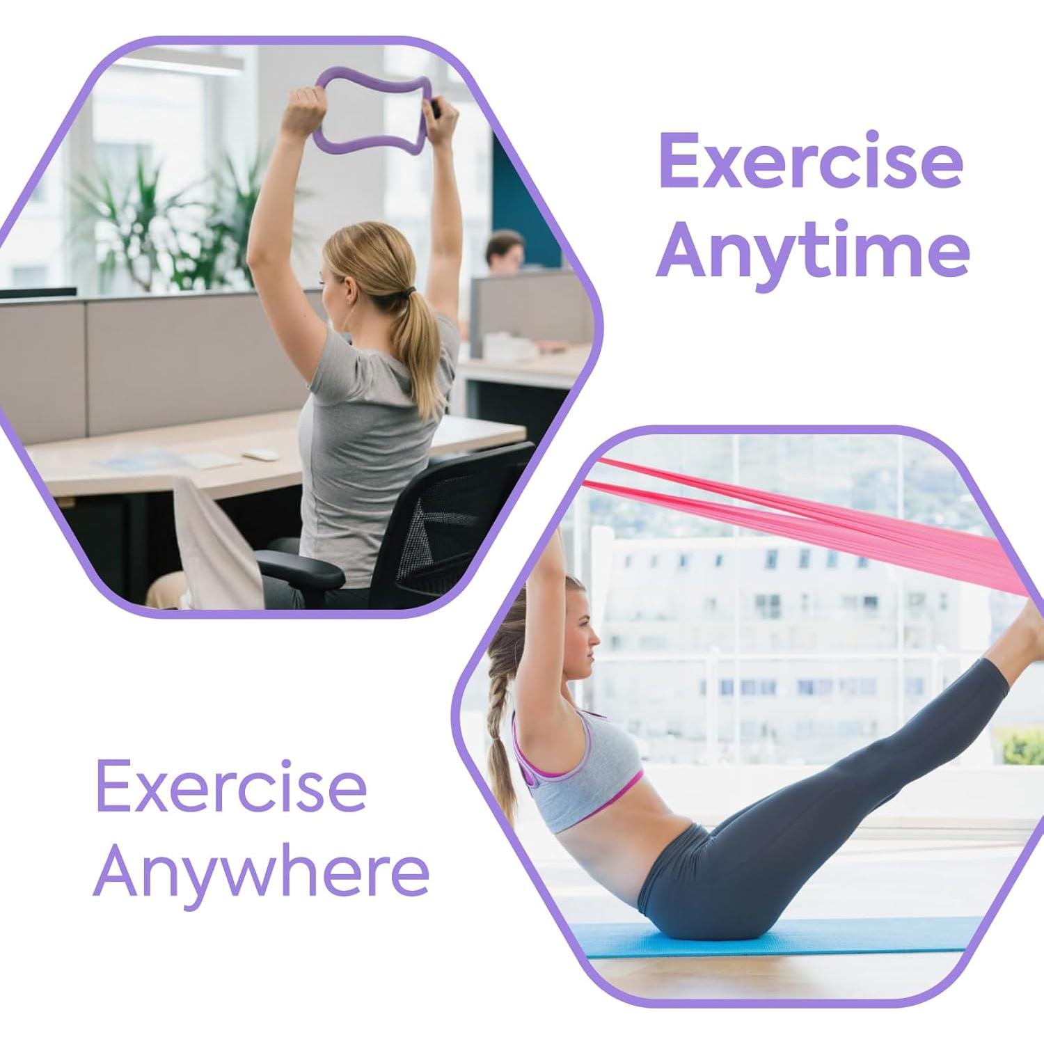 Kit Esencial de Pilates Usakiibebe 13 Piezas con Pelota y Banda