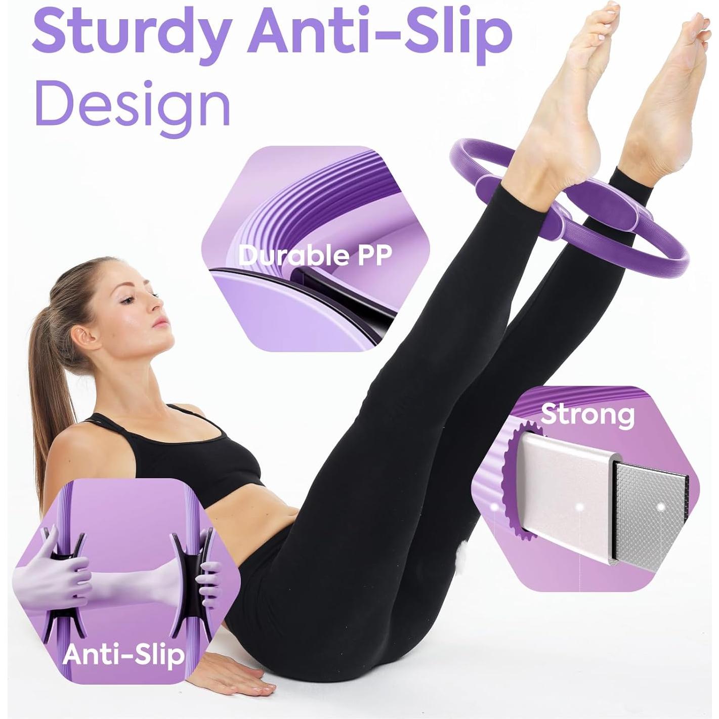 Kit Esencial de Pilates Usakiibebe 13 Piezas con Pelota y Banda