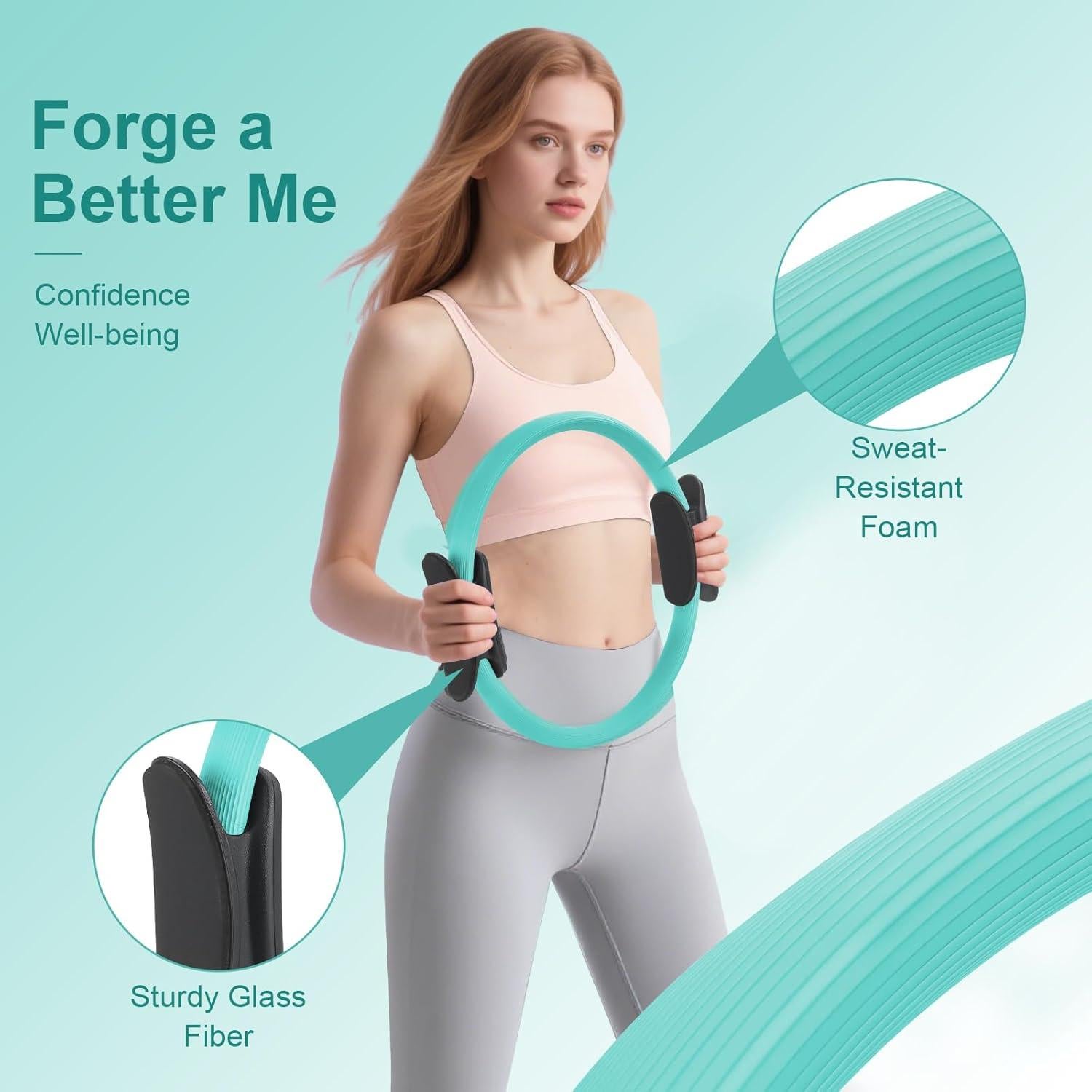 Kit de Pilates en Casa VIJLXI P3 - Anillo, Pelota y Bandas