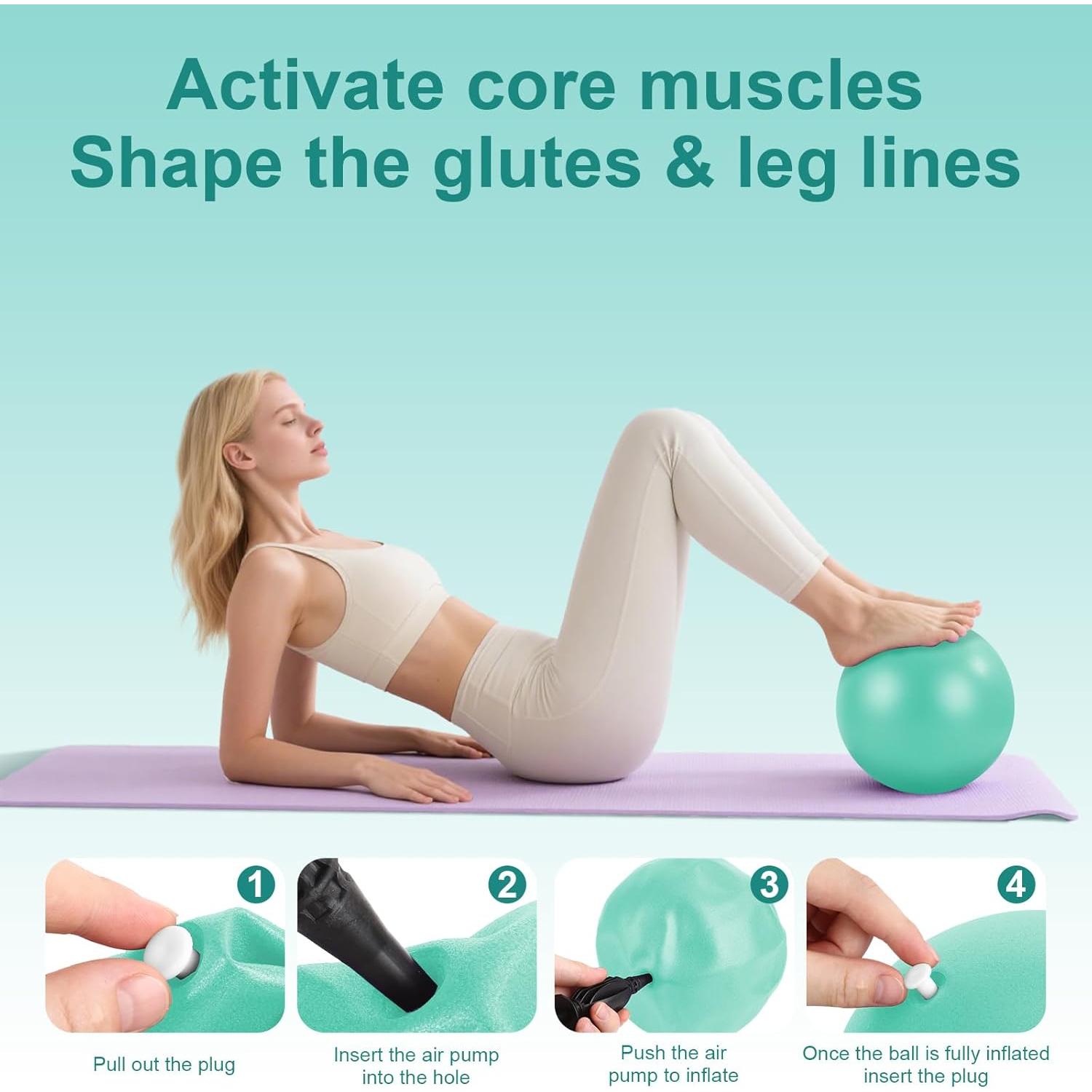 Kit de Pilates en Casa VIJLXI P3 - Anillo, Pelota y Bandas