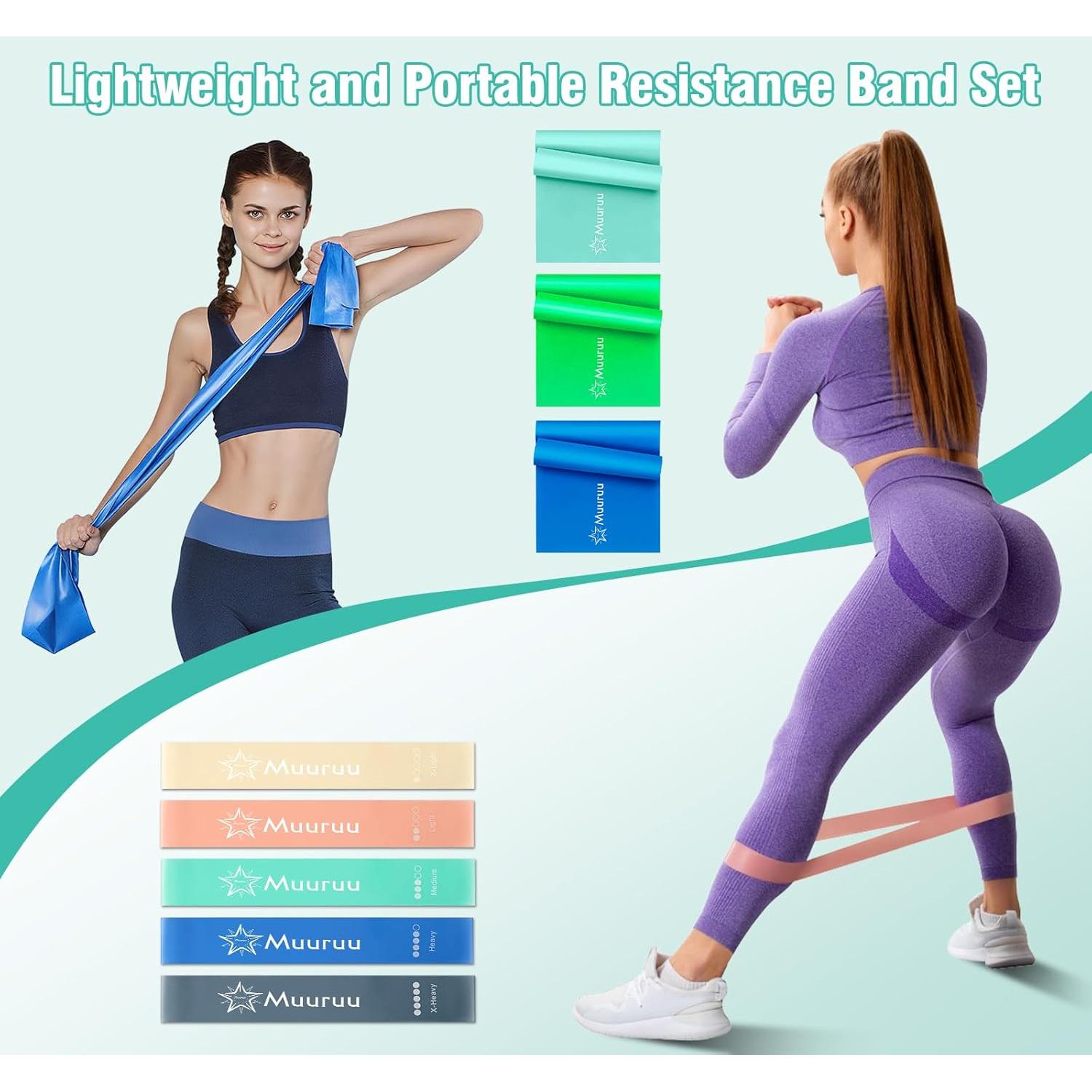 Kit de Pilates Muuruu con Anillo 35.56 cm y Pesas 0.45 kg