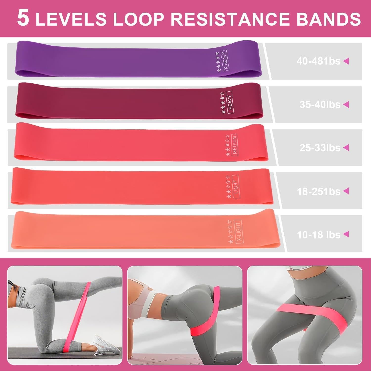 Kit de Pilates NITMTYOU QC001P - 14 Accesorios para Entrenamiento en Casa