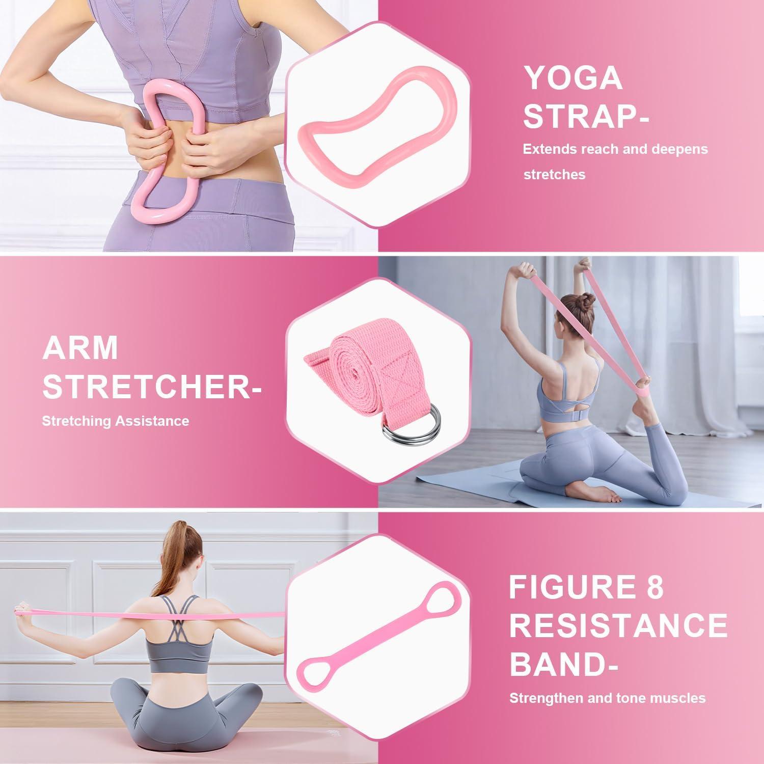 Kit de Pilates NITMTYOU QC001P - 14 Accesorios para Entrenamiento en Casa