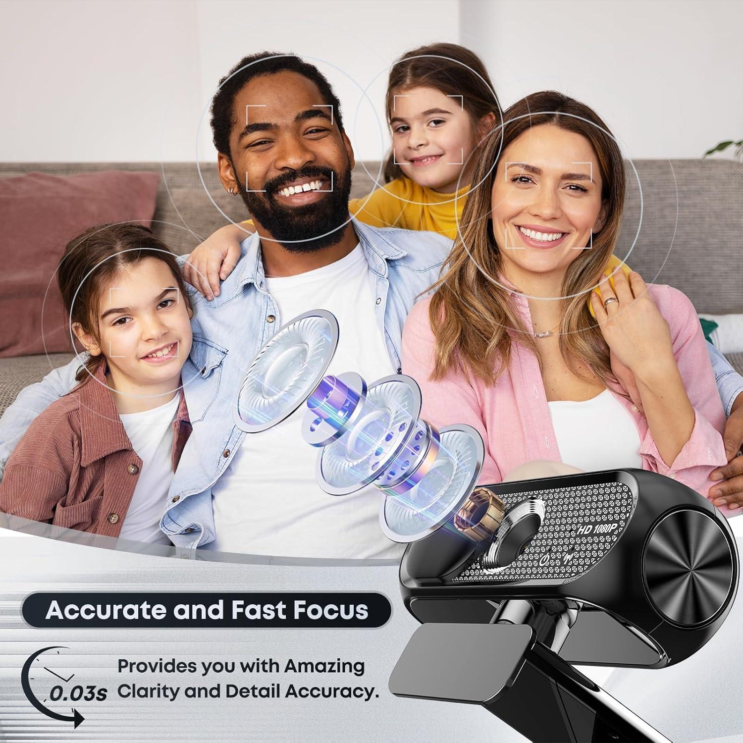 Cámara Web HD 1080P Shcngqio TWC29 con Micrófono y Lente Gran Angular