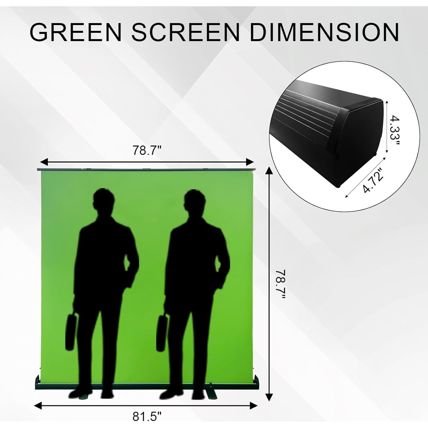 Pantalla Verde Colapsable LIHONG 200x210cm Chroma Key