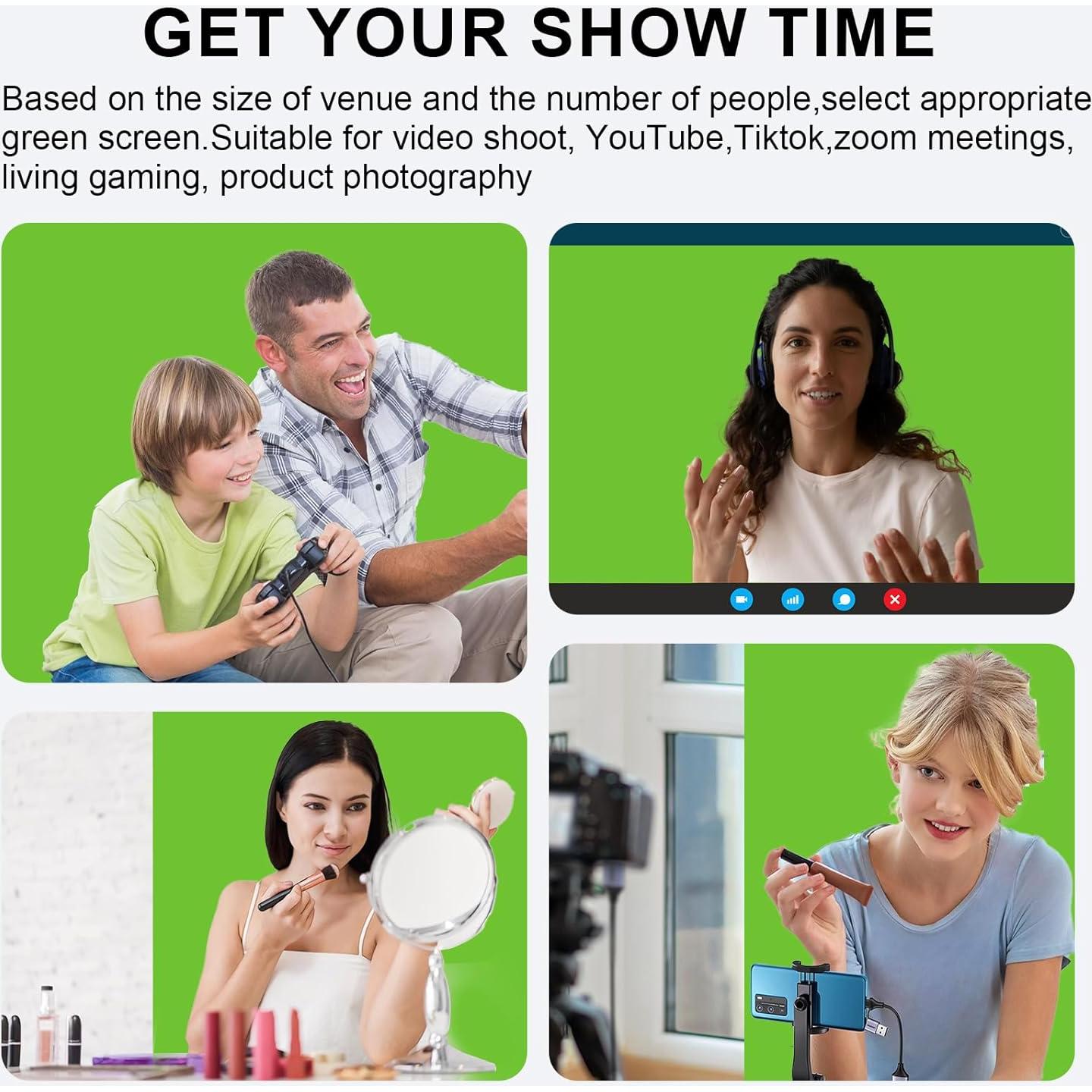 Pantalla Verde Colapsable LIHONG 200x210cm Chroma Key