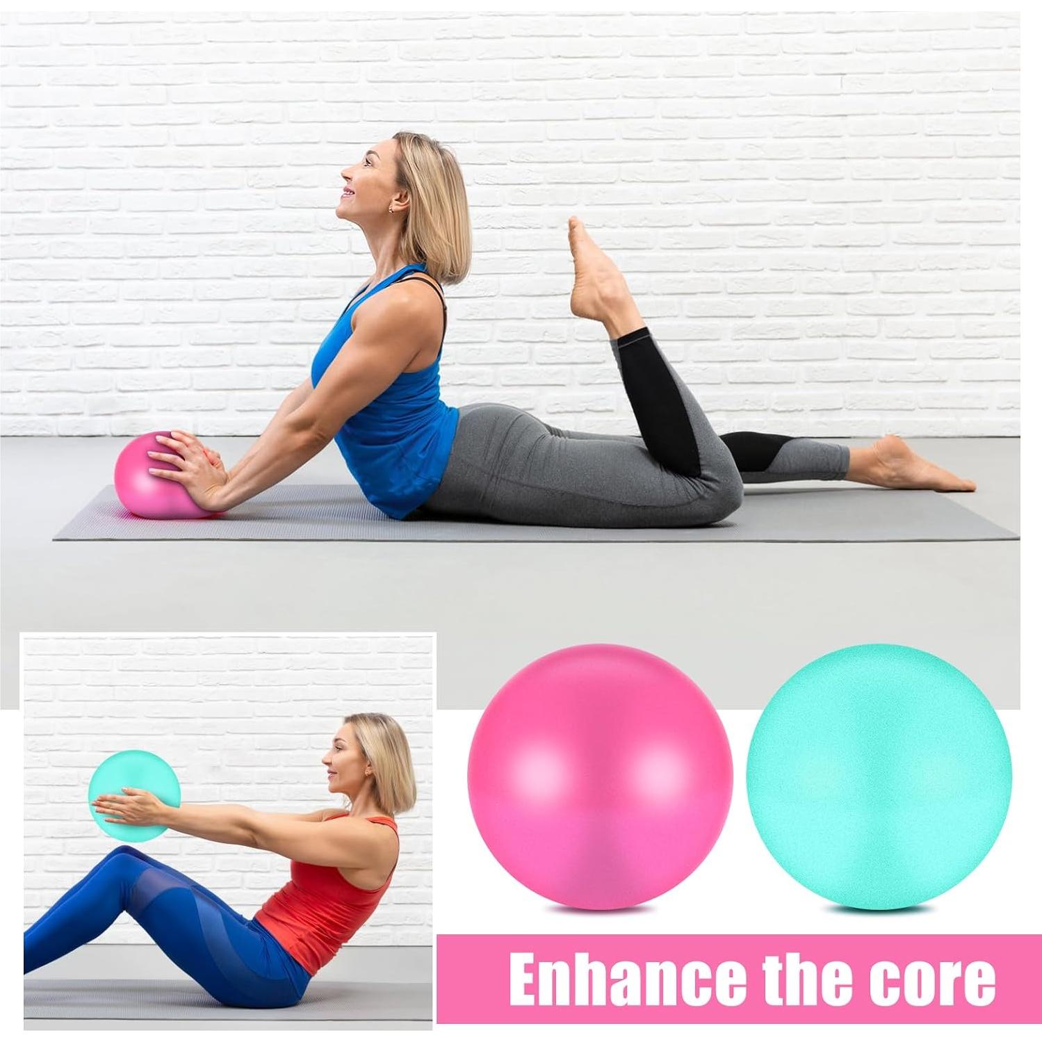 Kit de Pilates STORRVOL 21 Piezas Rosa - Anillos, Bandas y Más