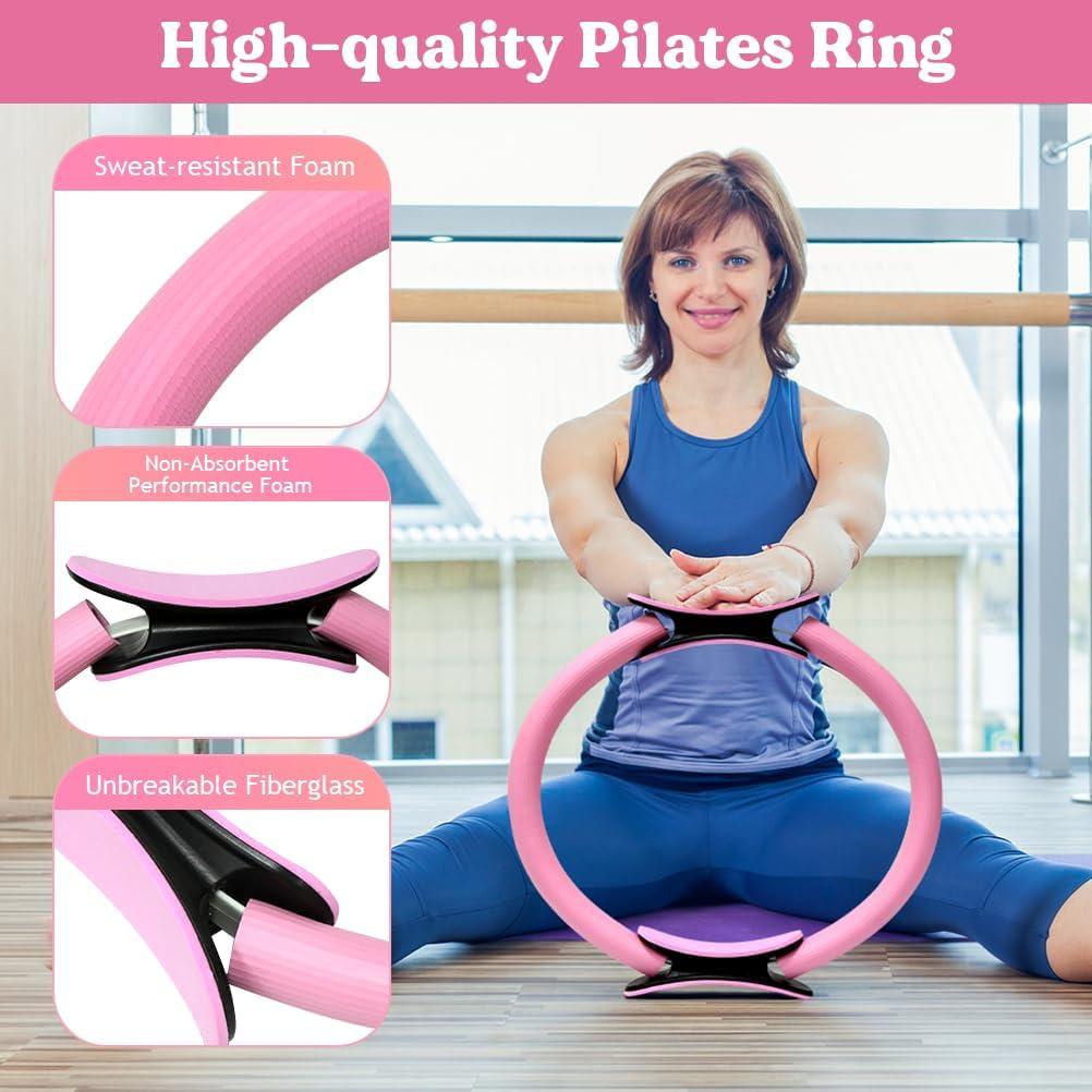 Kit de Pilates 13 Piezas Karltion - Anillo, Bandas y Pelota