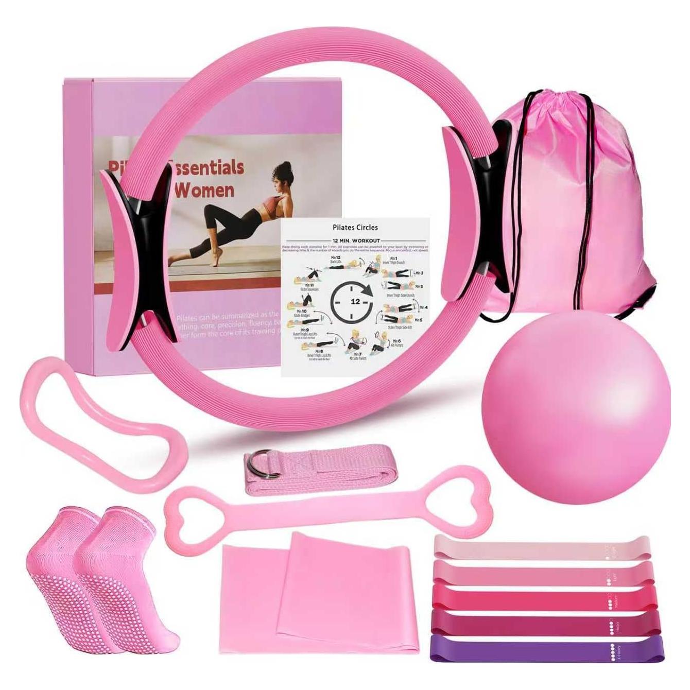 Kit de Pilates YOUCHENGZHIFAN ElaraFit - 13 Piezas para Mujeres