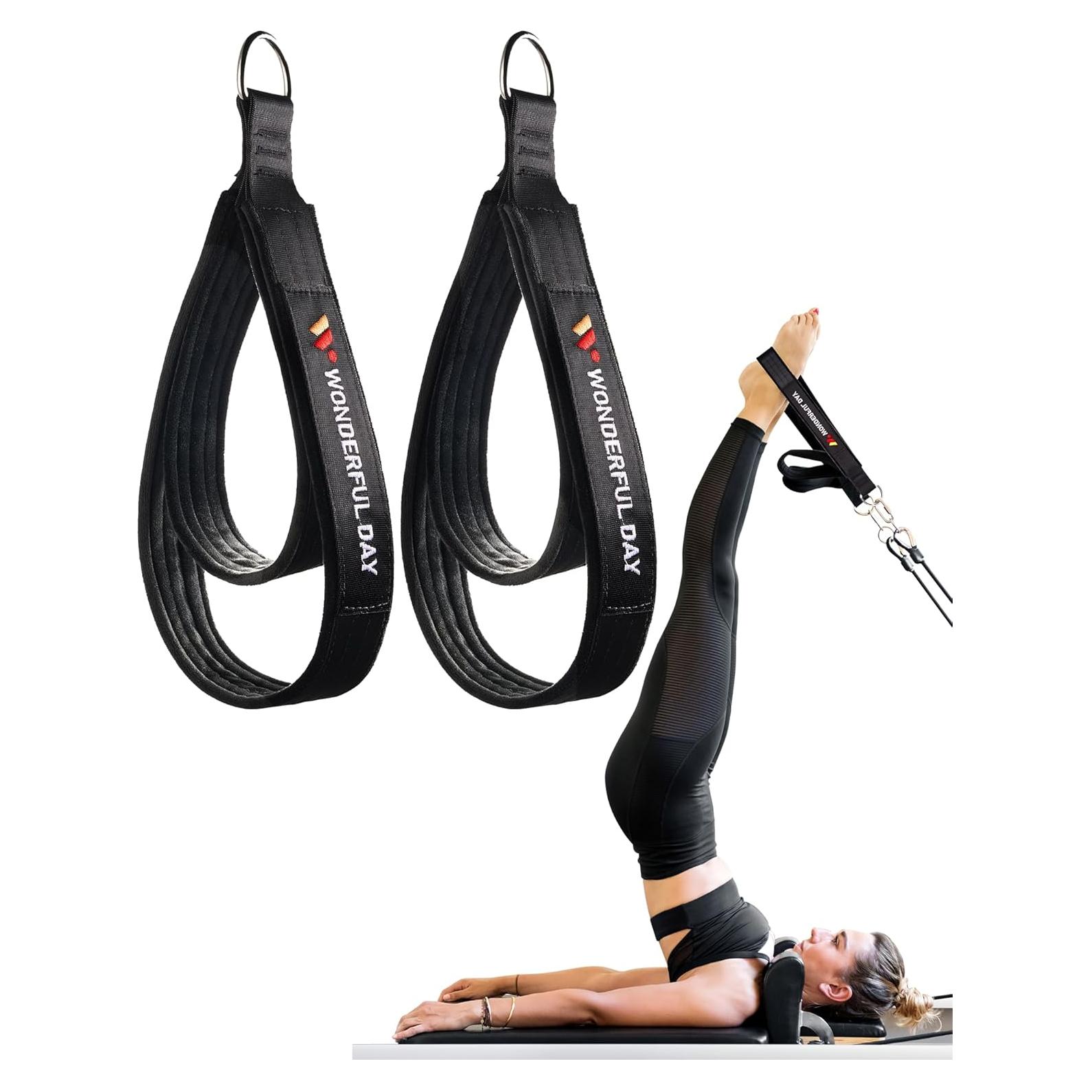 Correas de Pilates Día Maravilloso Doble Bucle 28-38 cm Negro