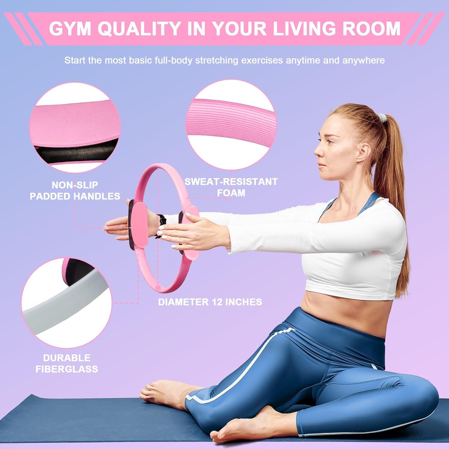 Kit de Pilates Esencial Speciarose 18 Piezas Rosa