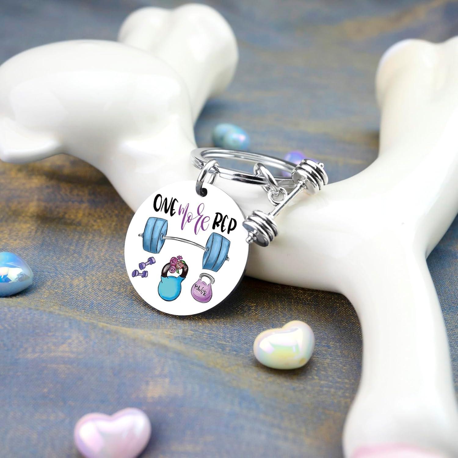 Llavero de Mancuernas Inspirador para Gimnasio - Regalo Fitness
