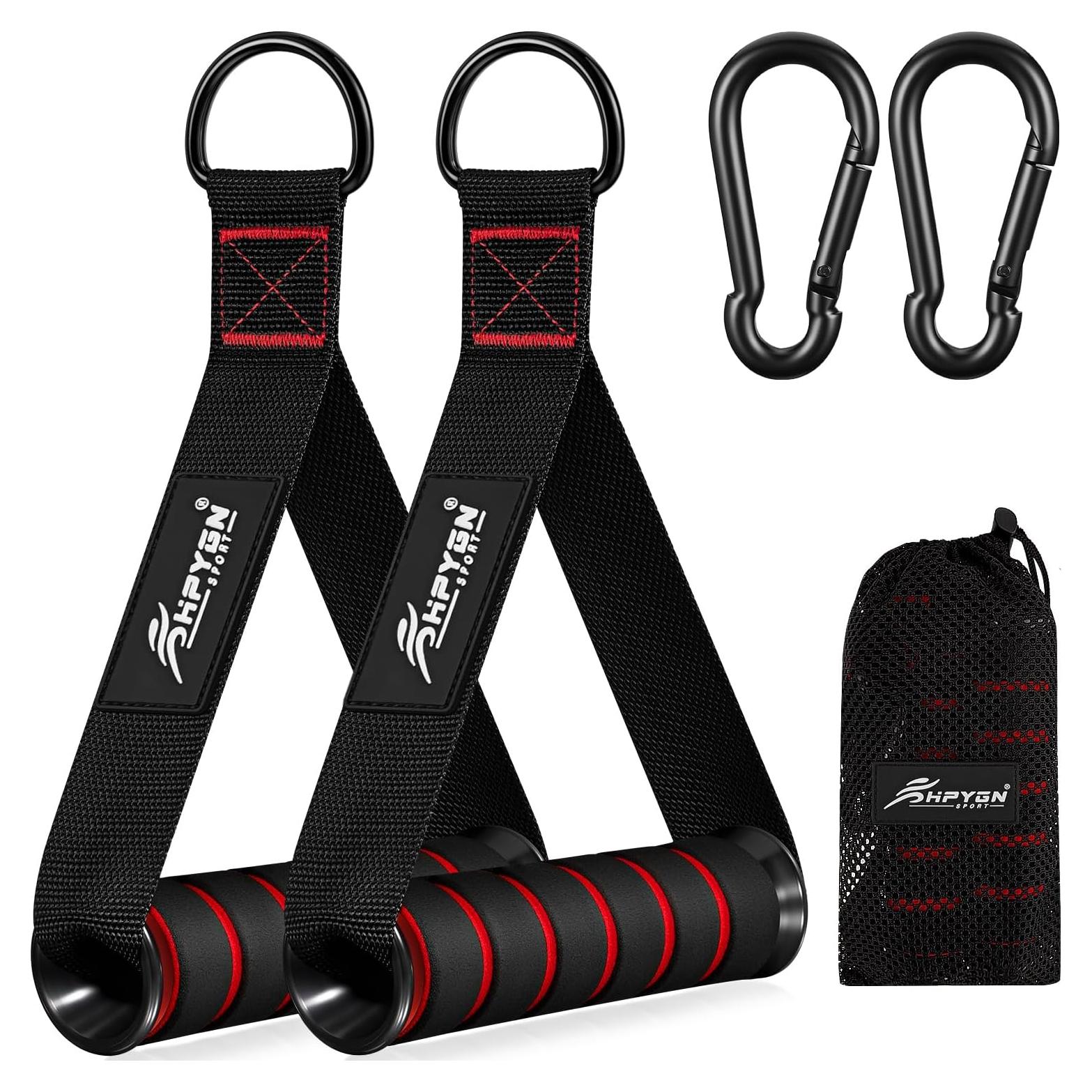 Mangos de Ejercicio HPYGN para Máquina de Cable - Rojo