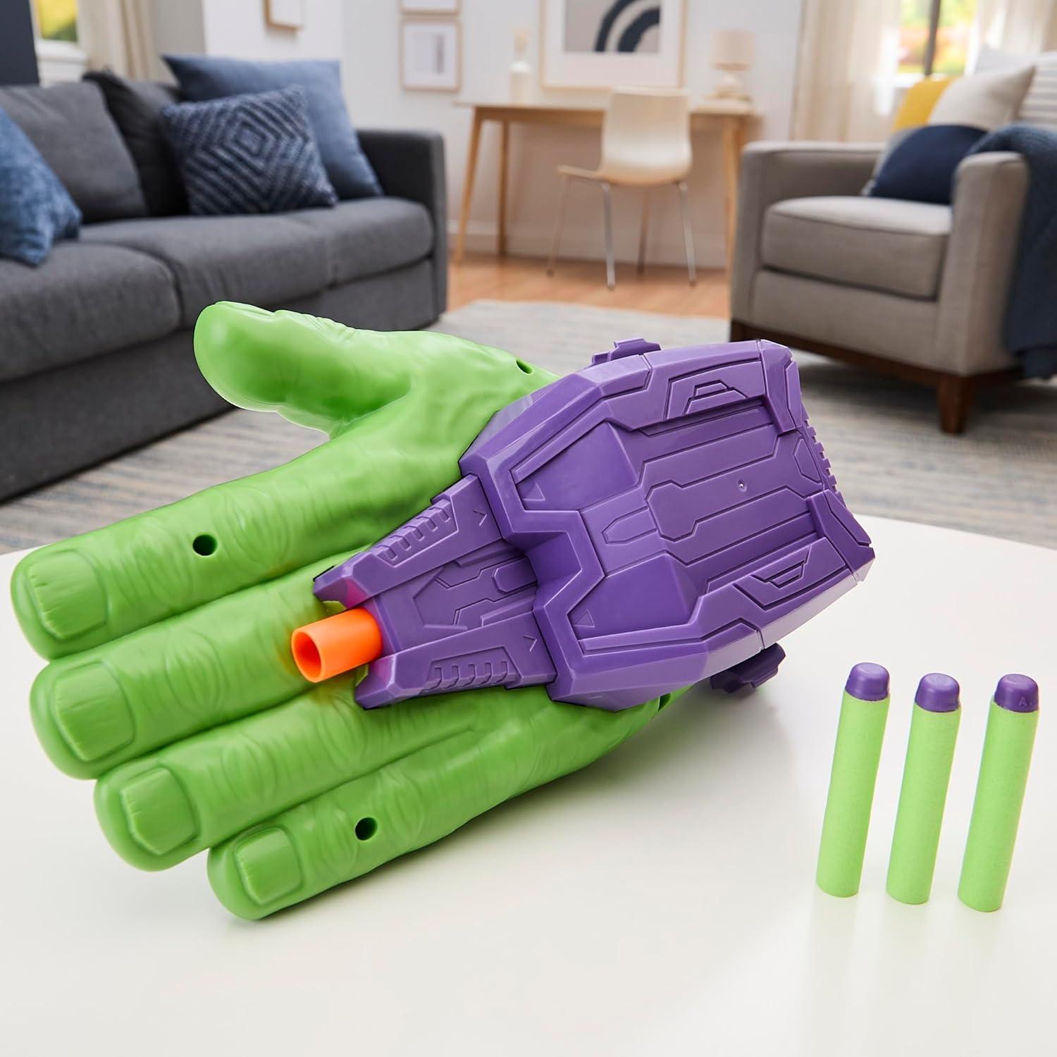 Blaster Hulk Thunderclap NERF Hasbro con 3 Dardos