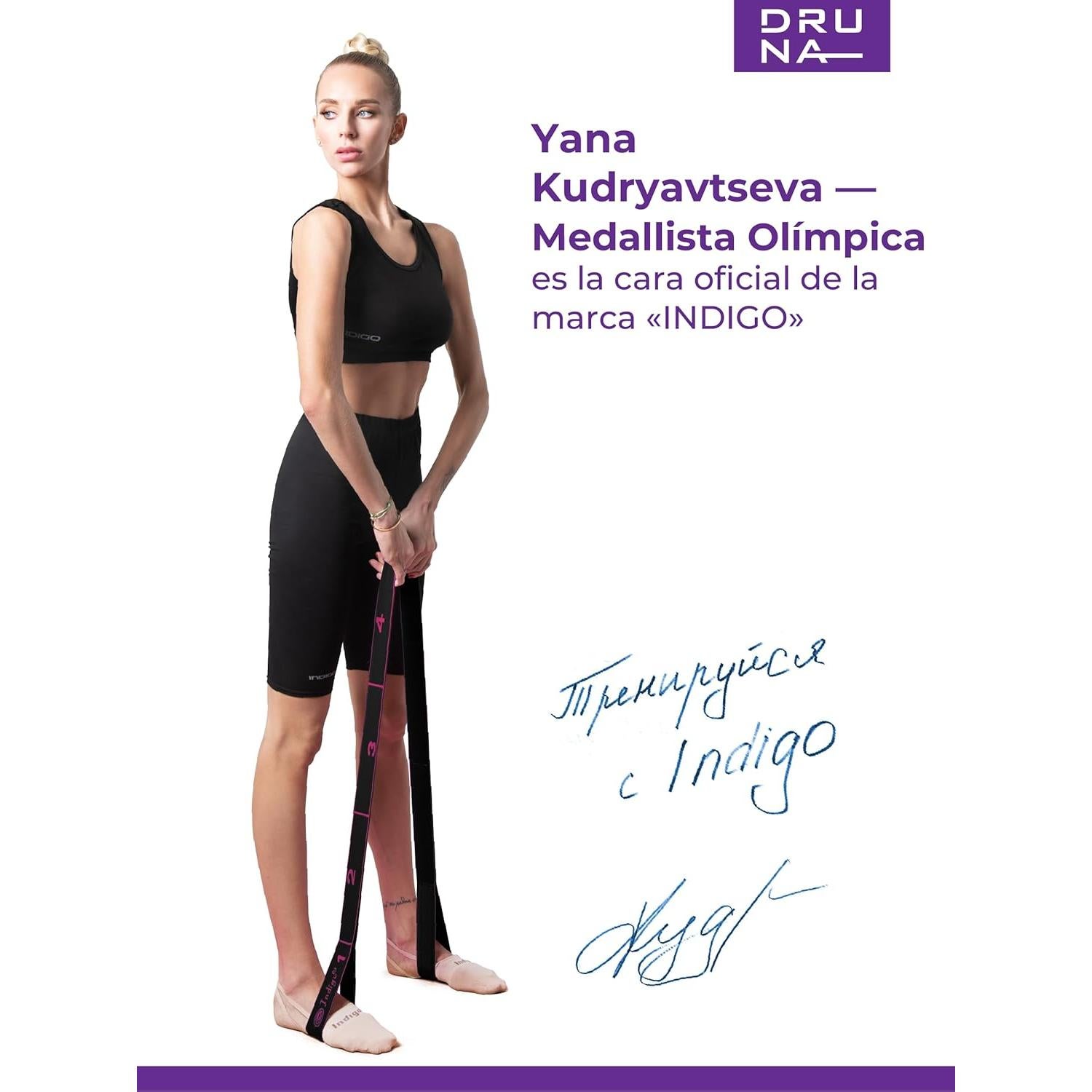 Banda de Resistencia DRUNA 8 Lazos Ajustables para Yoga y Fitness