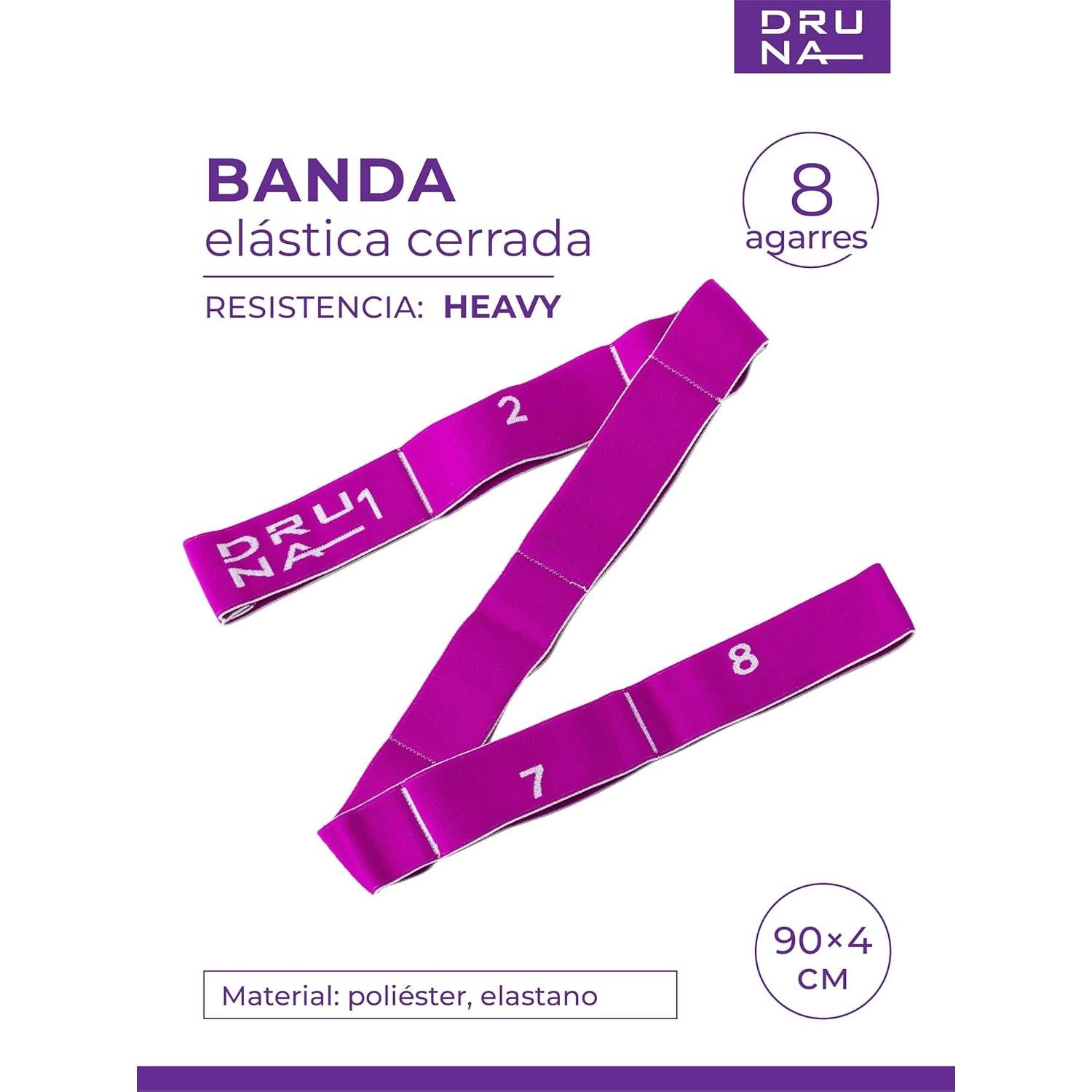 Banda de Resistencia DRUNA 8 Lazos Ajustables para Yoga y Fitness