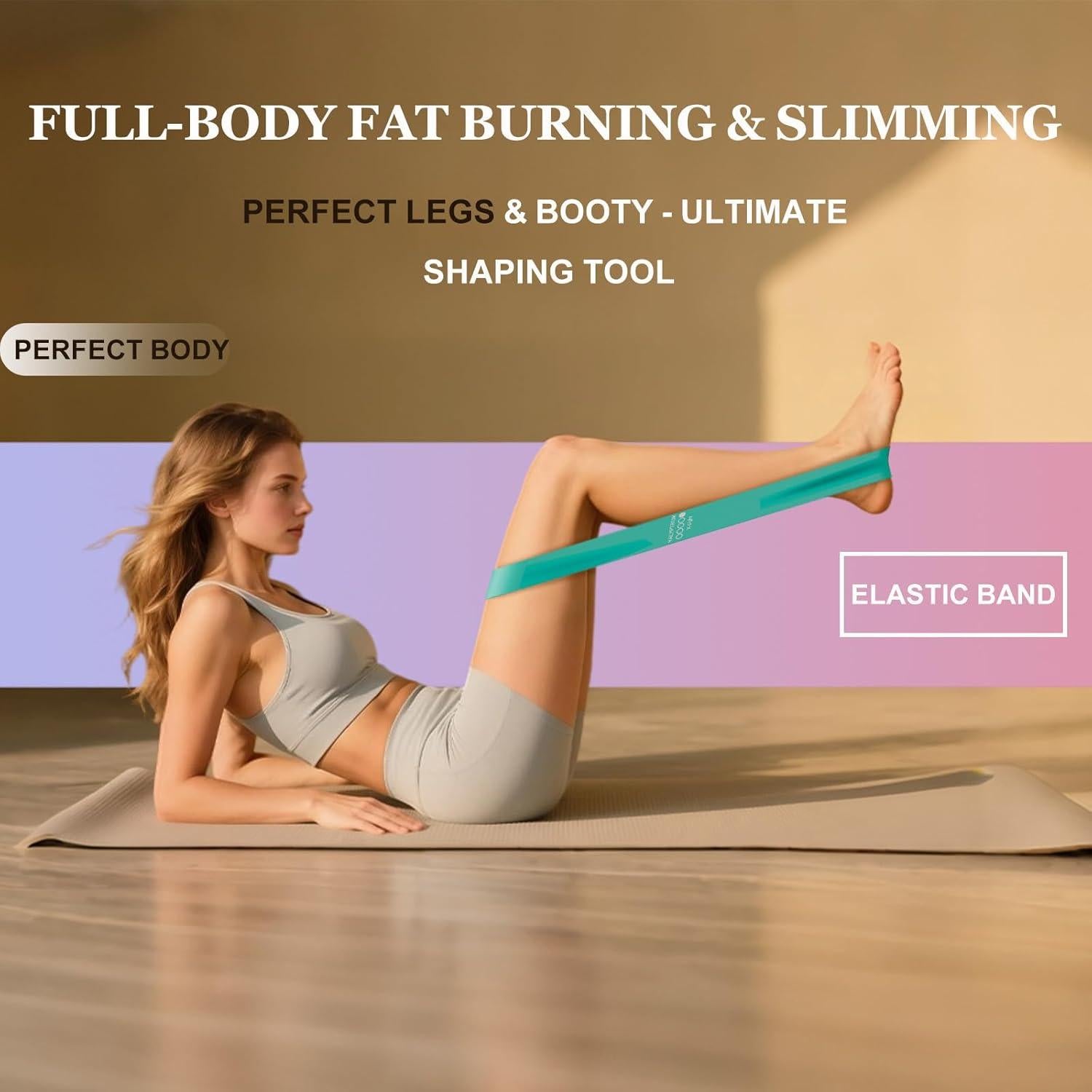 Juego de Bandas de Resistencia KALYPTRIUM 5 Niveles con Bolsa