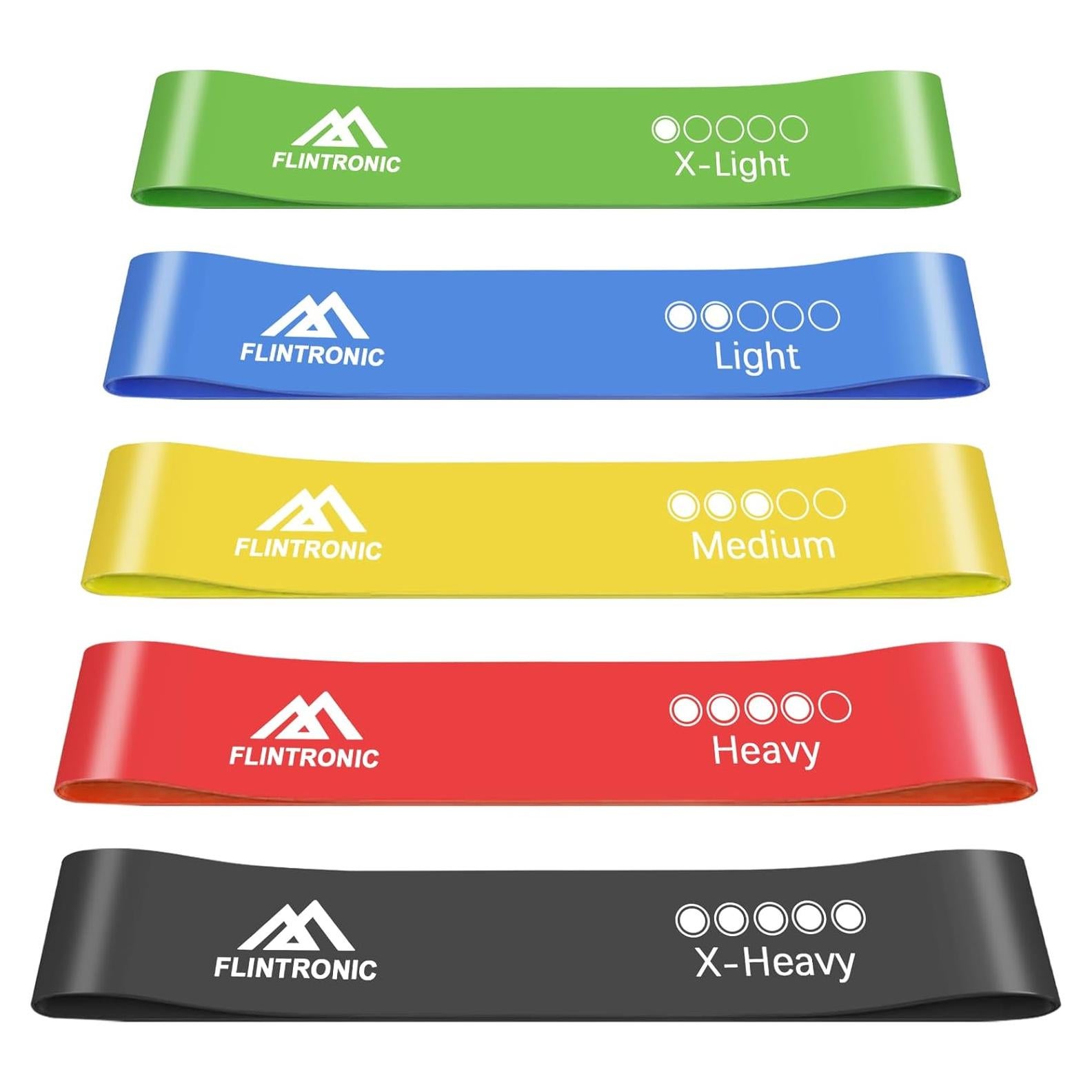 Conjunto de Bandas de Resistencia Flintonic 5 Niveles para Fitness