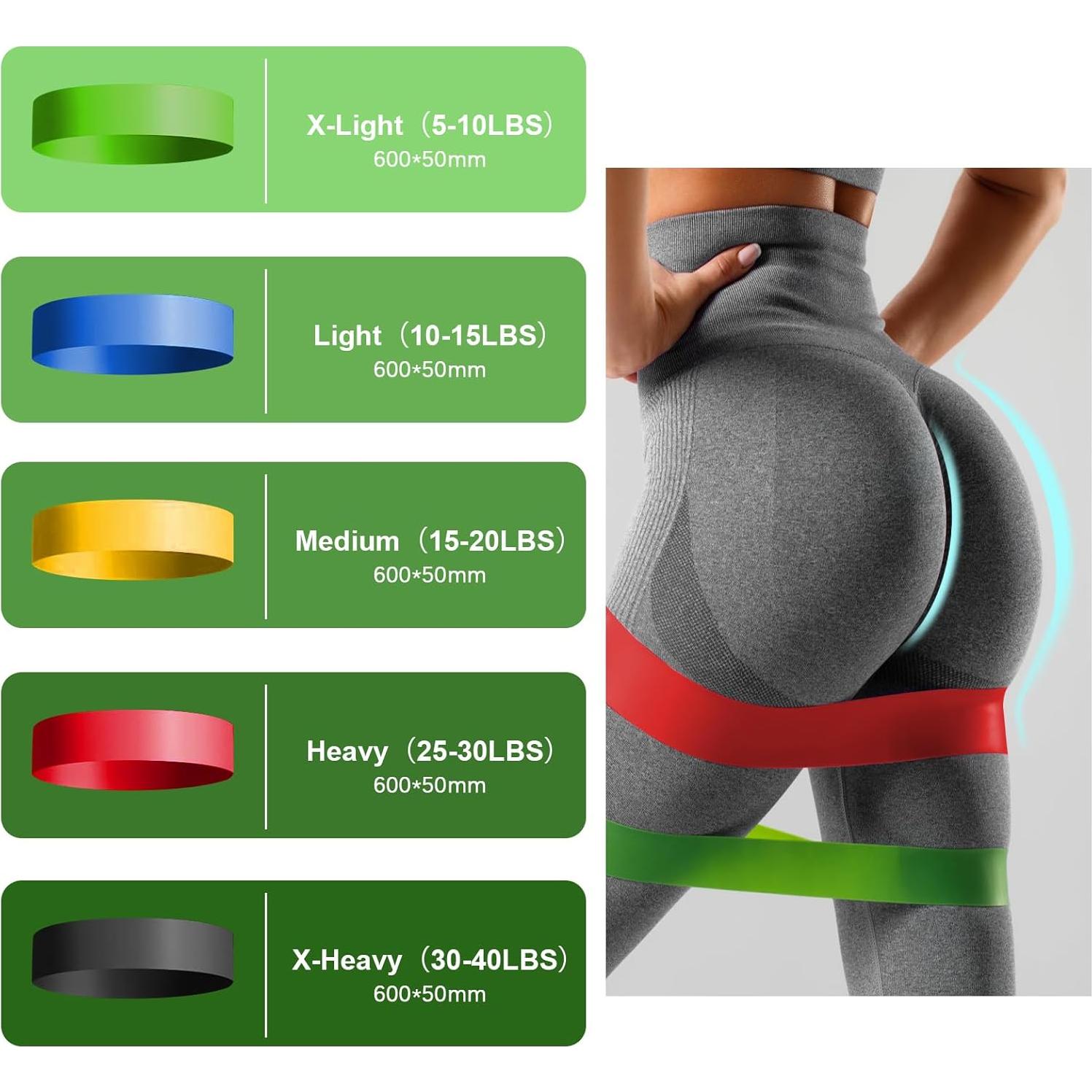 Conjunto de Bandas de Resistencia Flintonic 5 Niveles para Fitness