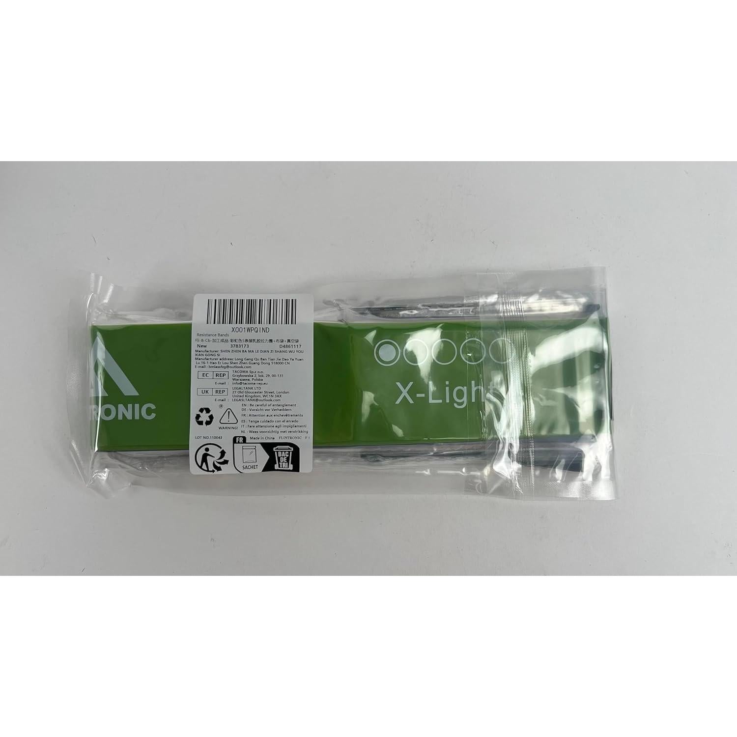 Conjunto de Bandas de Resistencia Flintonic 5 Niveles para Fitness