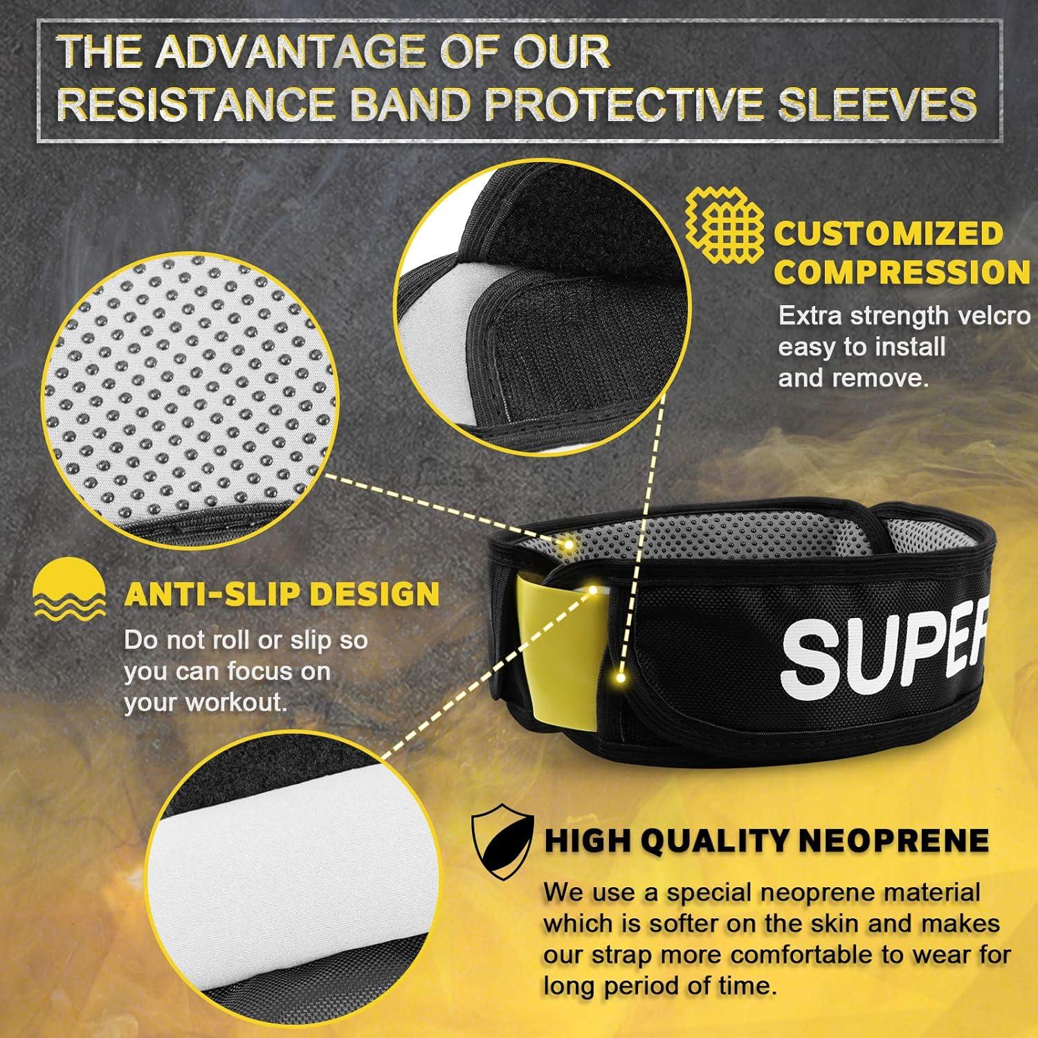 Bandas de Resistencia Supertrip con Mangas Protectores 2 Pzas