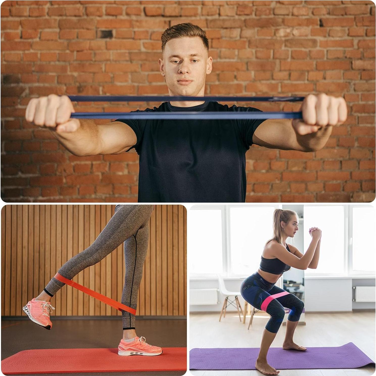 Bandas de Resistencia PATIKIL TPE 5 Pcs Negro X-Pesado