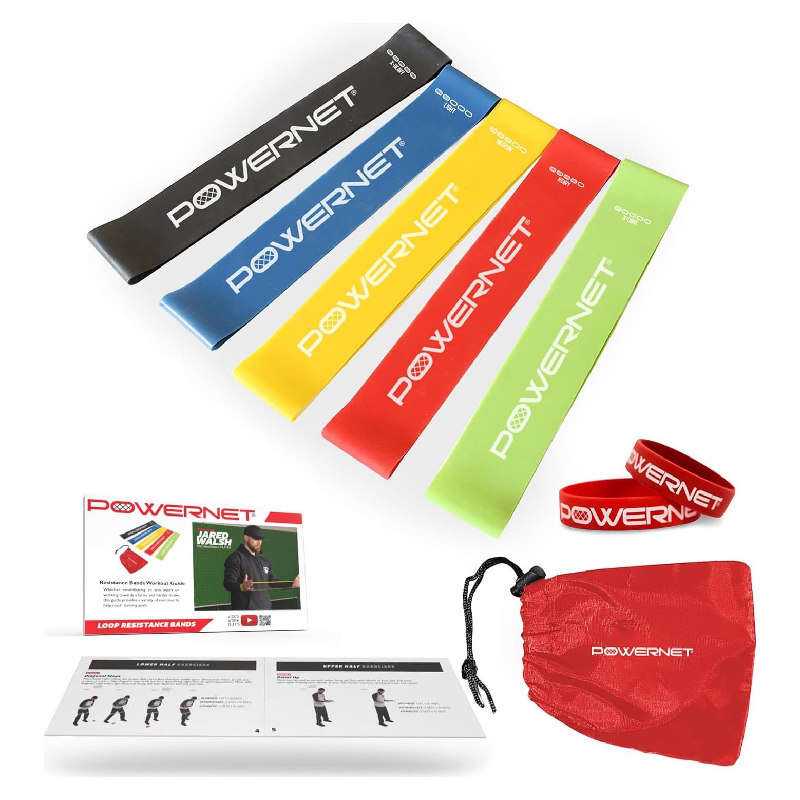 Bandas de Resistencia PowerNet 5 Niveles para Ejercicio