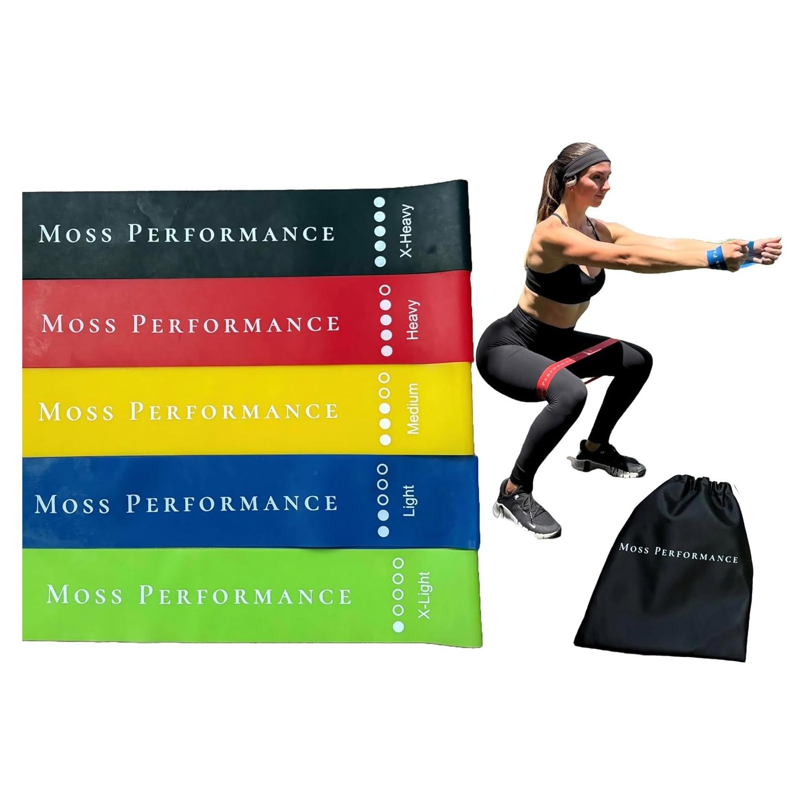 Bandas de Resistencia Moss Performance - Set de 5 Niveles