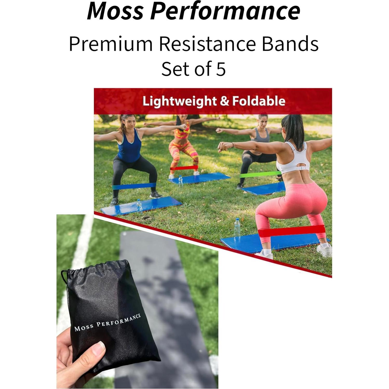 Bandas de Resistencia Moss Performance - Set de 5 Niveles
