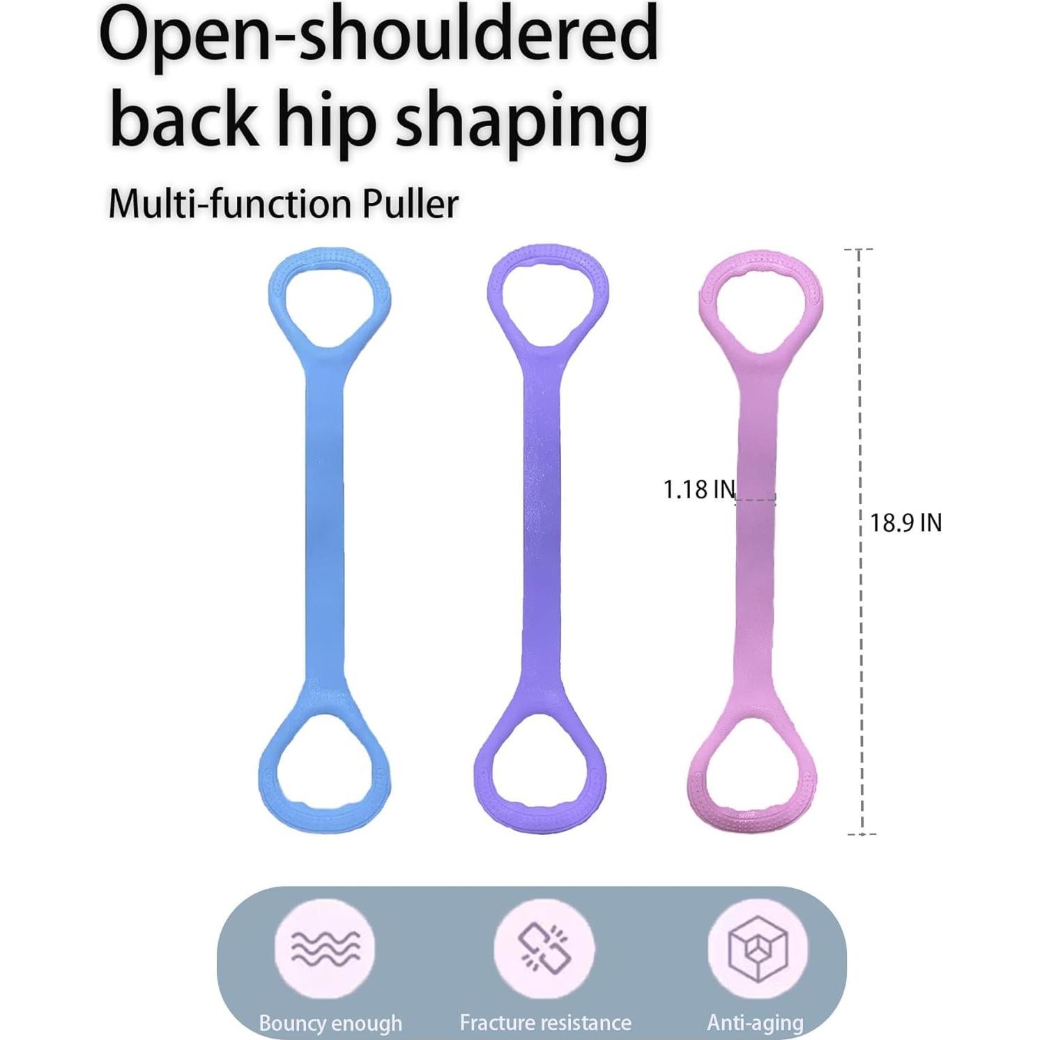 Banda de Resistencia NZWNXDTQ Rosa - Paquete de 3 para Ejercicio