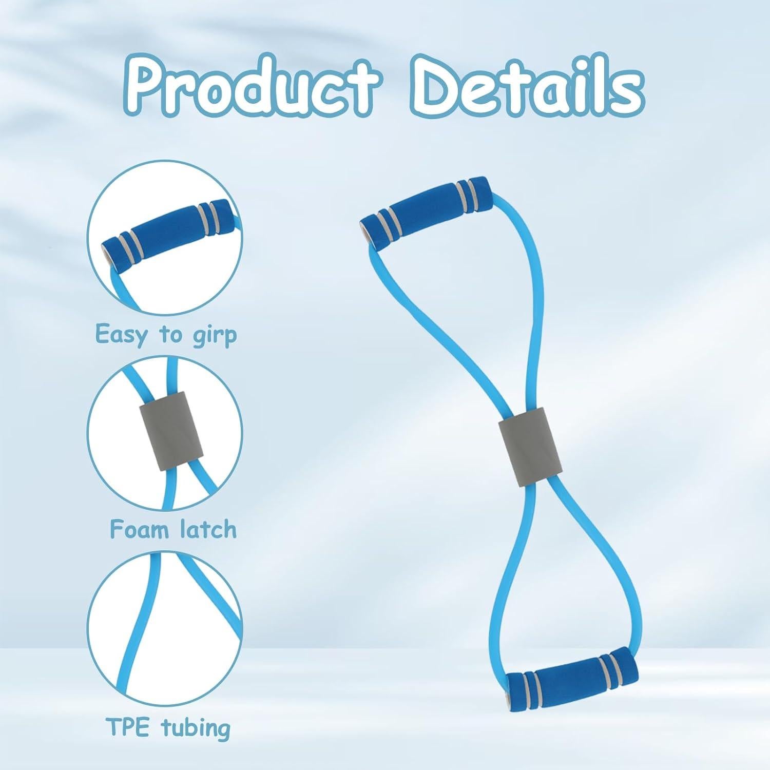 Banda de Resistencia Figura 8 Panthra - 3 Piezas para Ejercicio