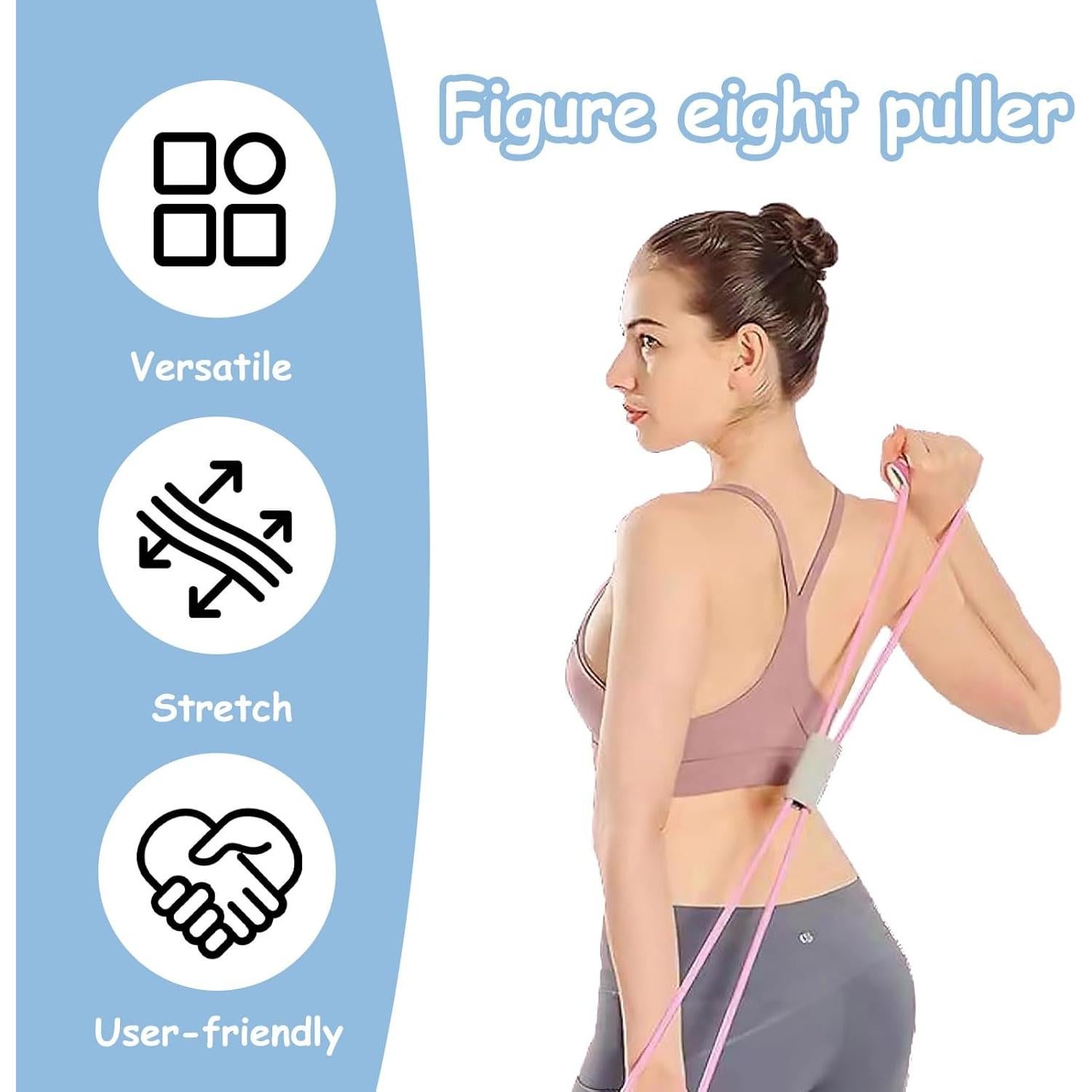 Banda de Resistencia Figura 8 Panthra - 3 Piezas para Ejercicio