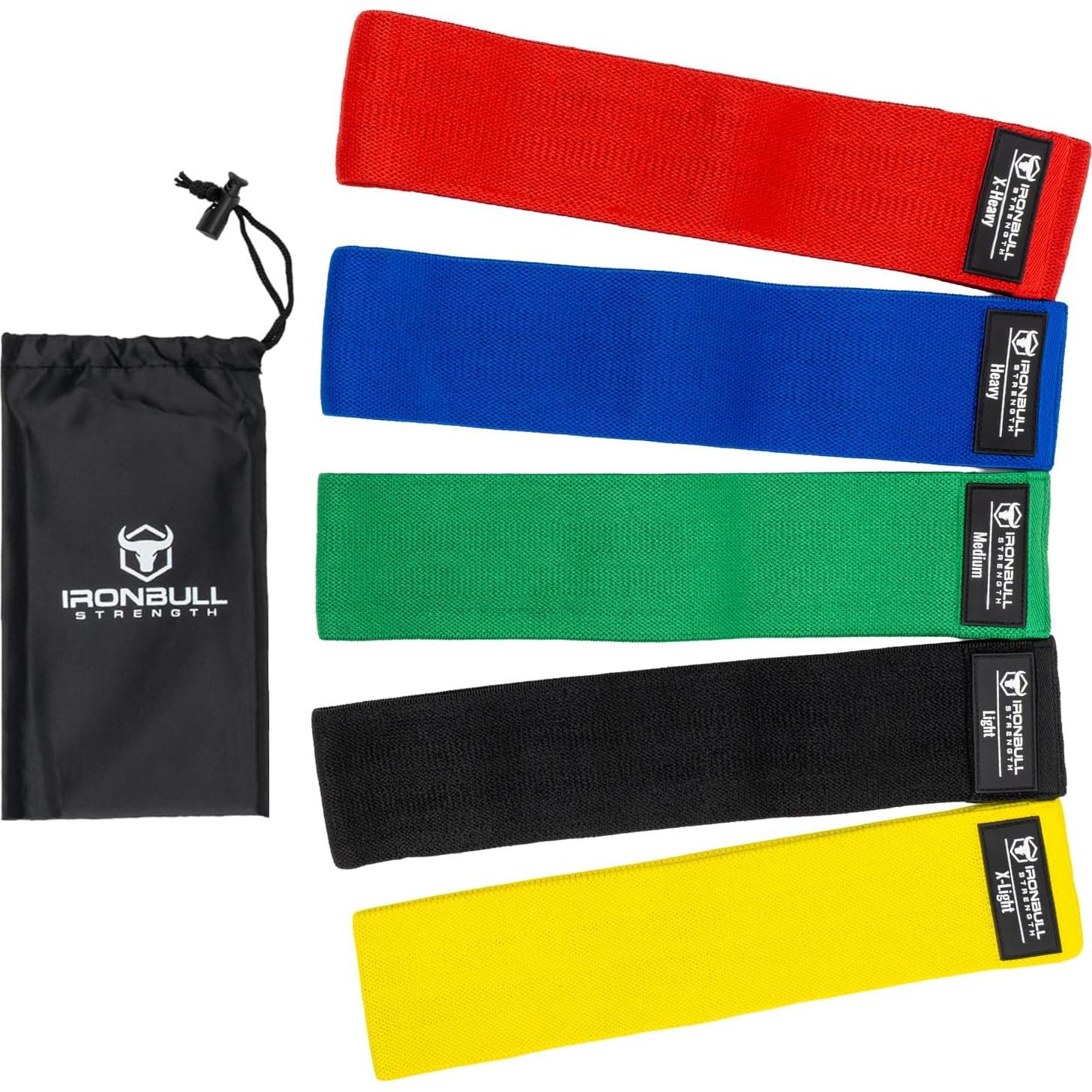 Juego de 5 Bandas de Resistencia Iron Bull Strength - Ejercicio y Terapia