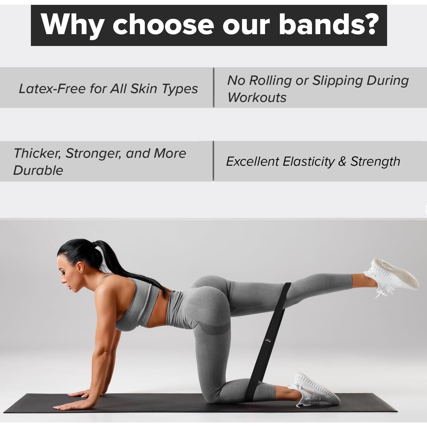 Juego de 5 Bandas de Resistencia Iron Bull Strength - Ejercicio y Terapia