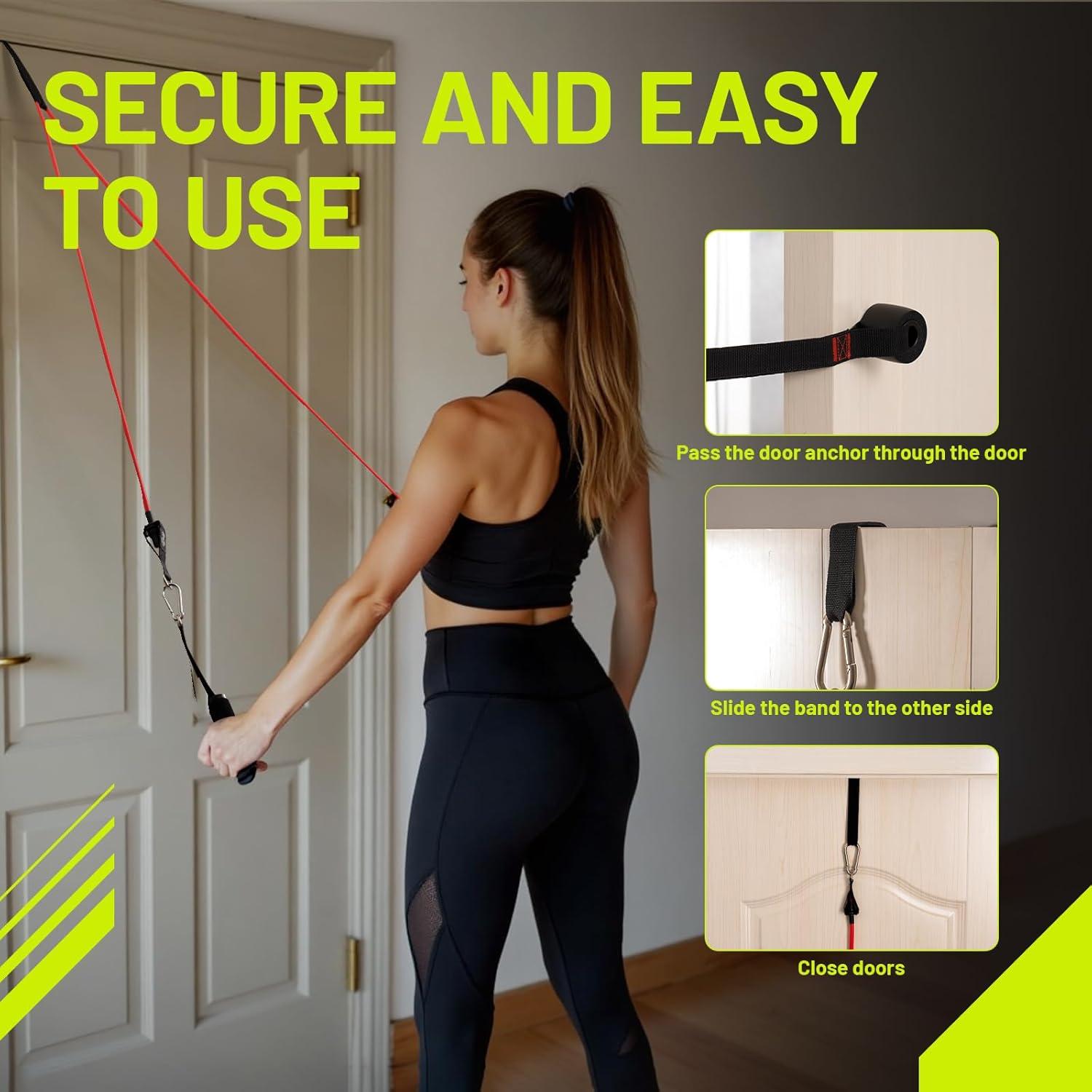 Correa de Anclaje para Puerta Slim Panda - 2 Pcs, Nylon, Pesado