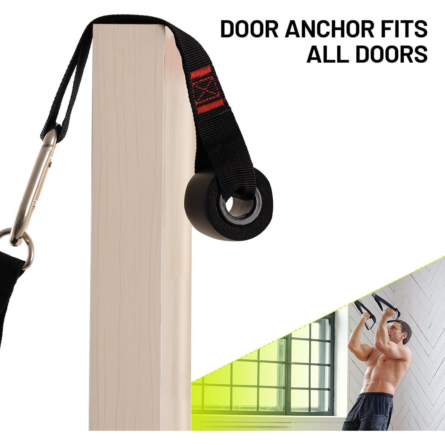 Correa de Anclaje para Puerta Slim Panda - 2 Pcs, Nylon, Pesado