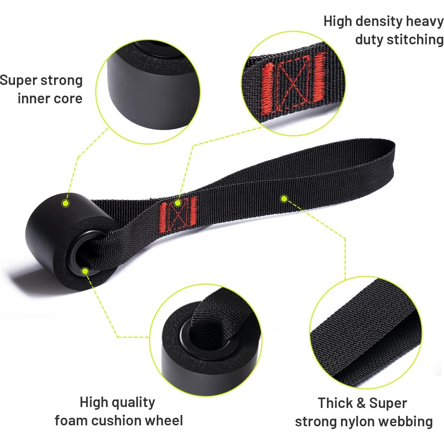 Correa de Anclaje para Puerta Slim Panda - 2 Pcs, Nylon, Pesado