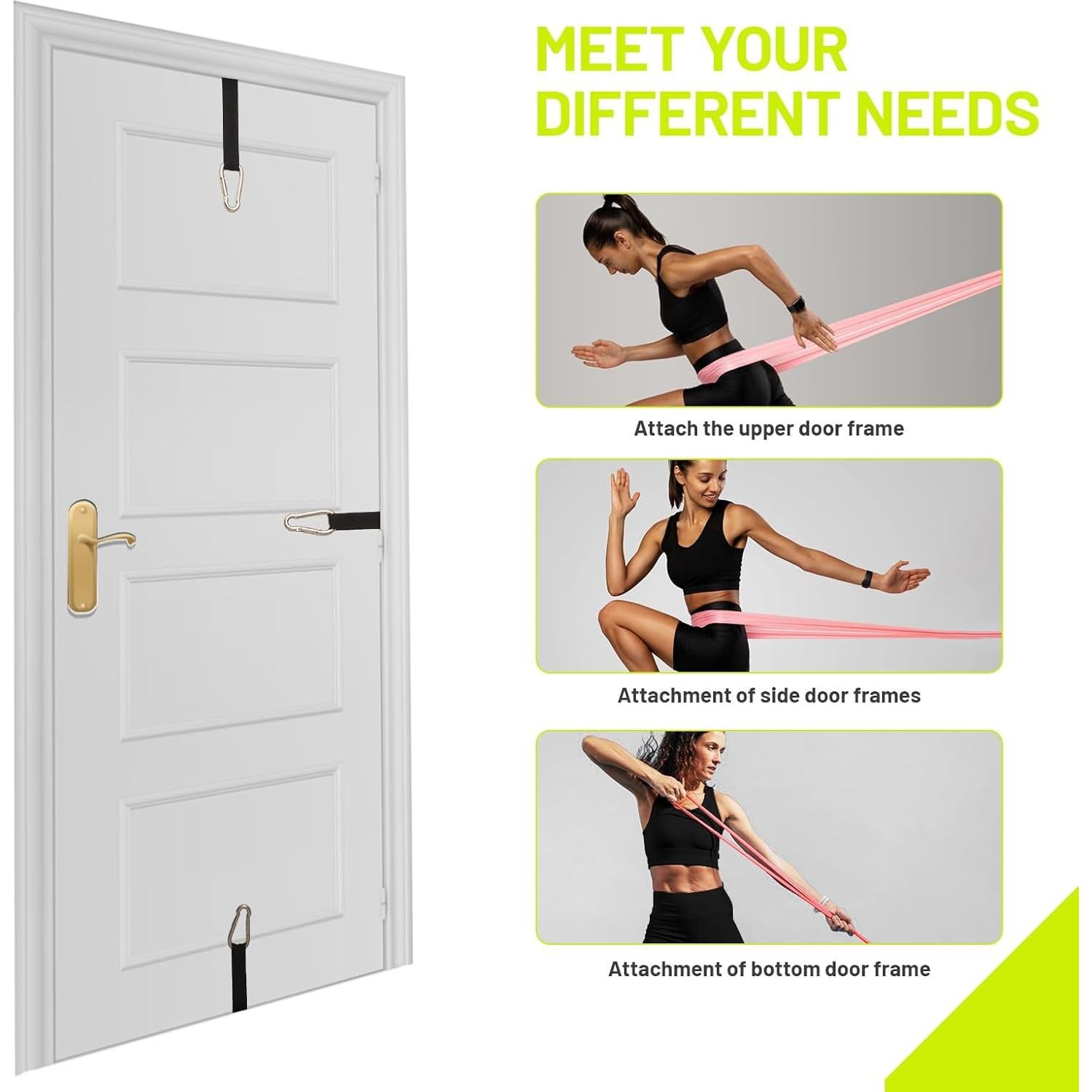 Correa de Anclaje para Puerta Slim Panda - 2 Pcs, Nylon, Pesado