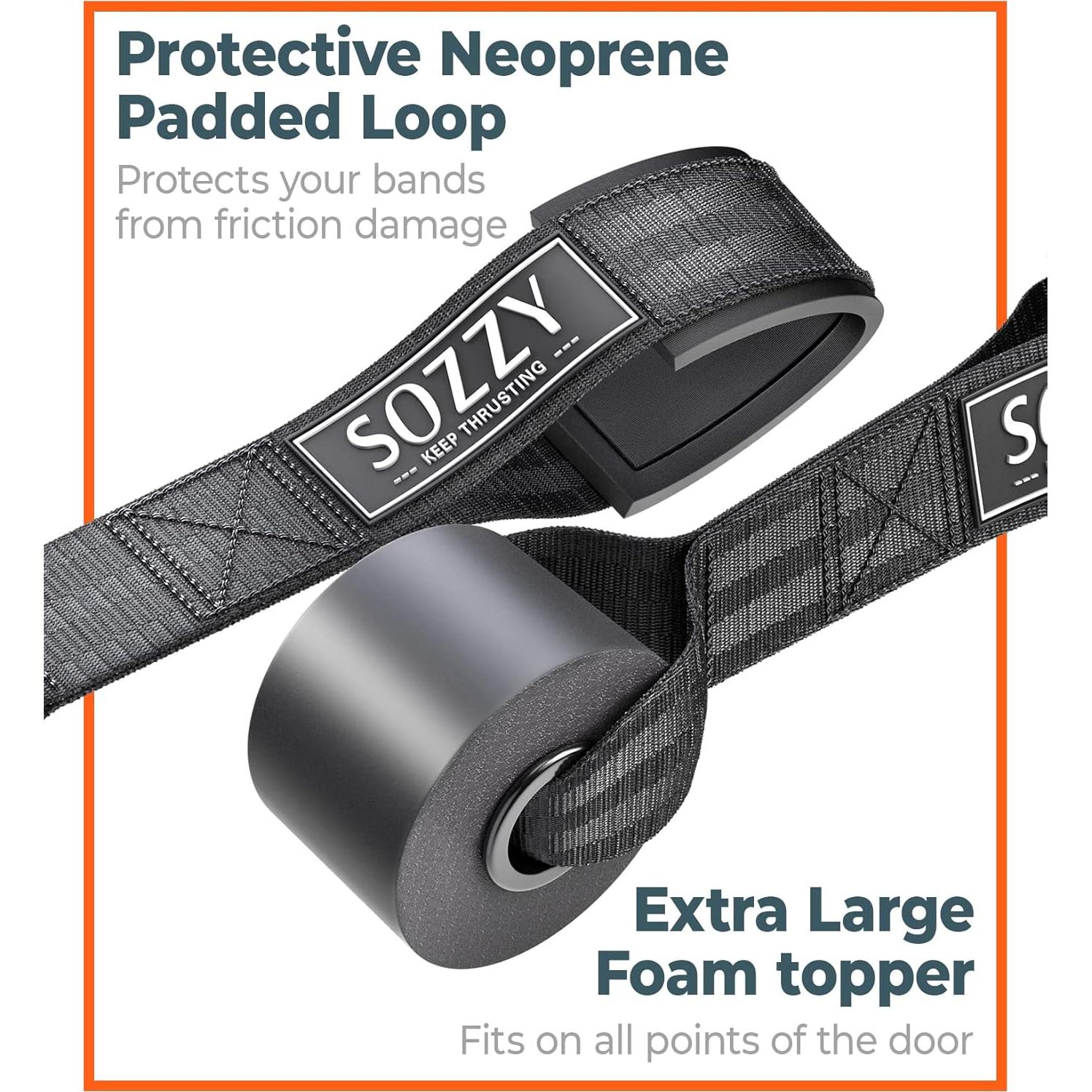 Ancla de puerta Sozzy para bandas de resistencia, alta resistencia