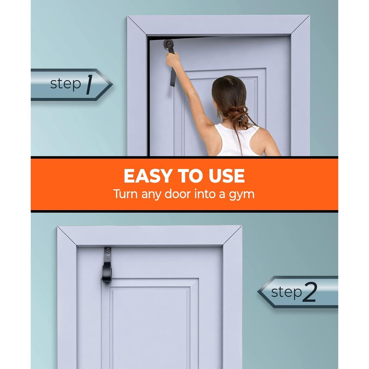 Ancla de puerta Sozzy para bandas de resistencia, alta resistencia