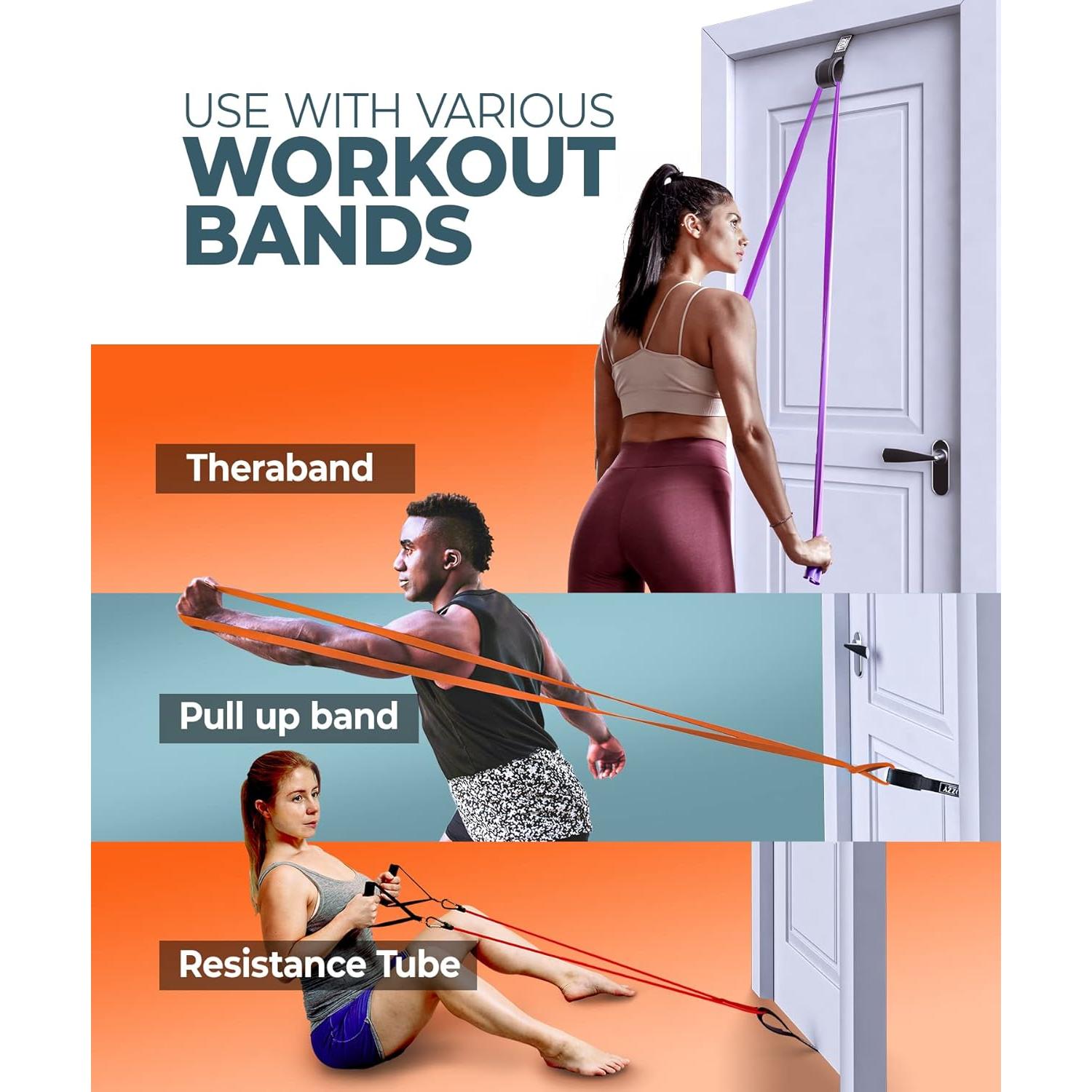 Ancla de puerta Sozzy para bandas de resistencia, alta resistencia